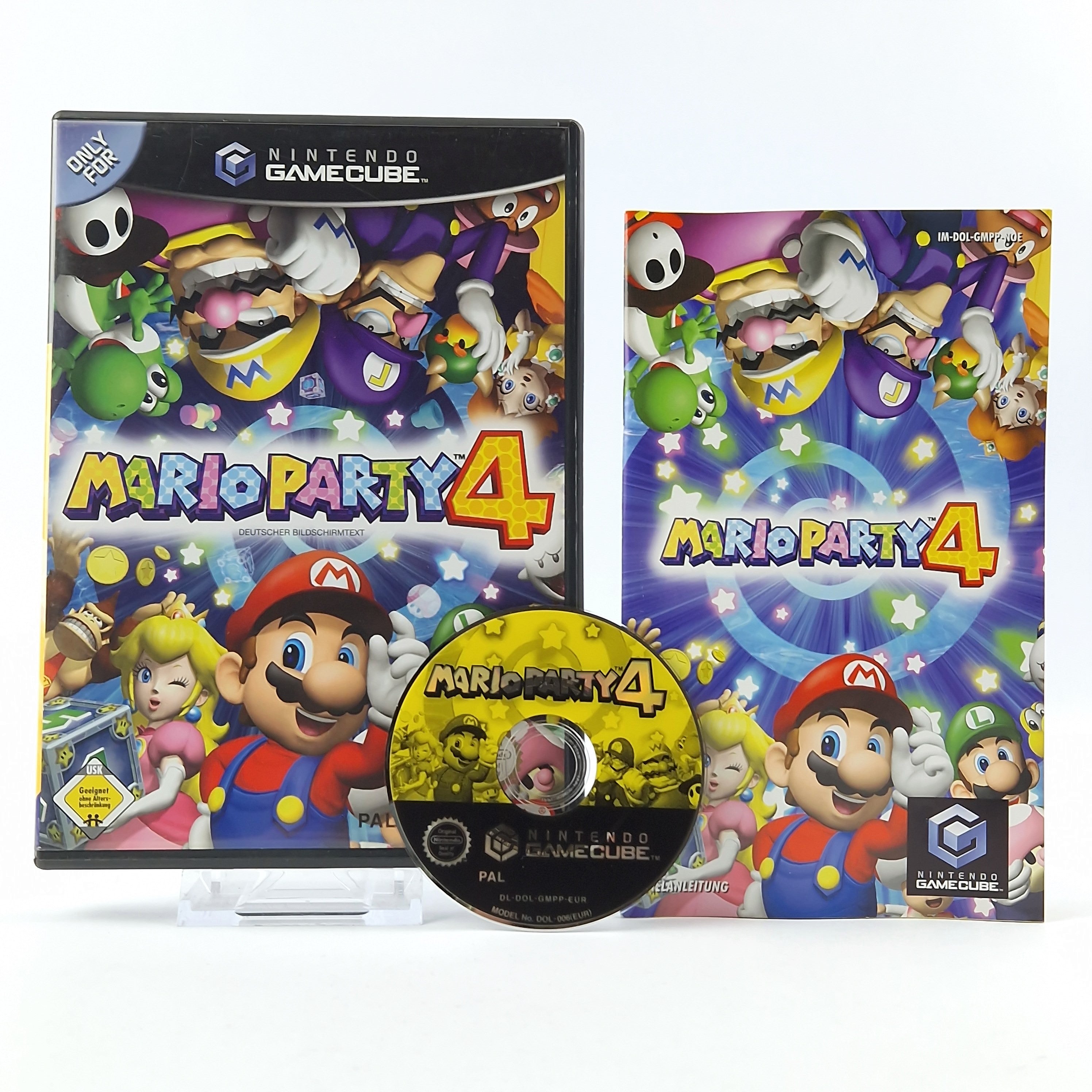 Nintendo Gamecube Spiel : Mario Party 4 - CD Anleitung OVP / GC Disk PAL