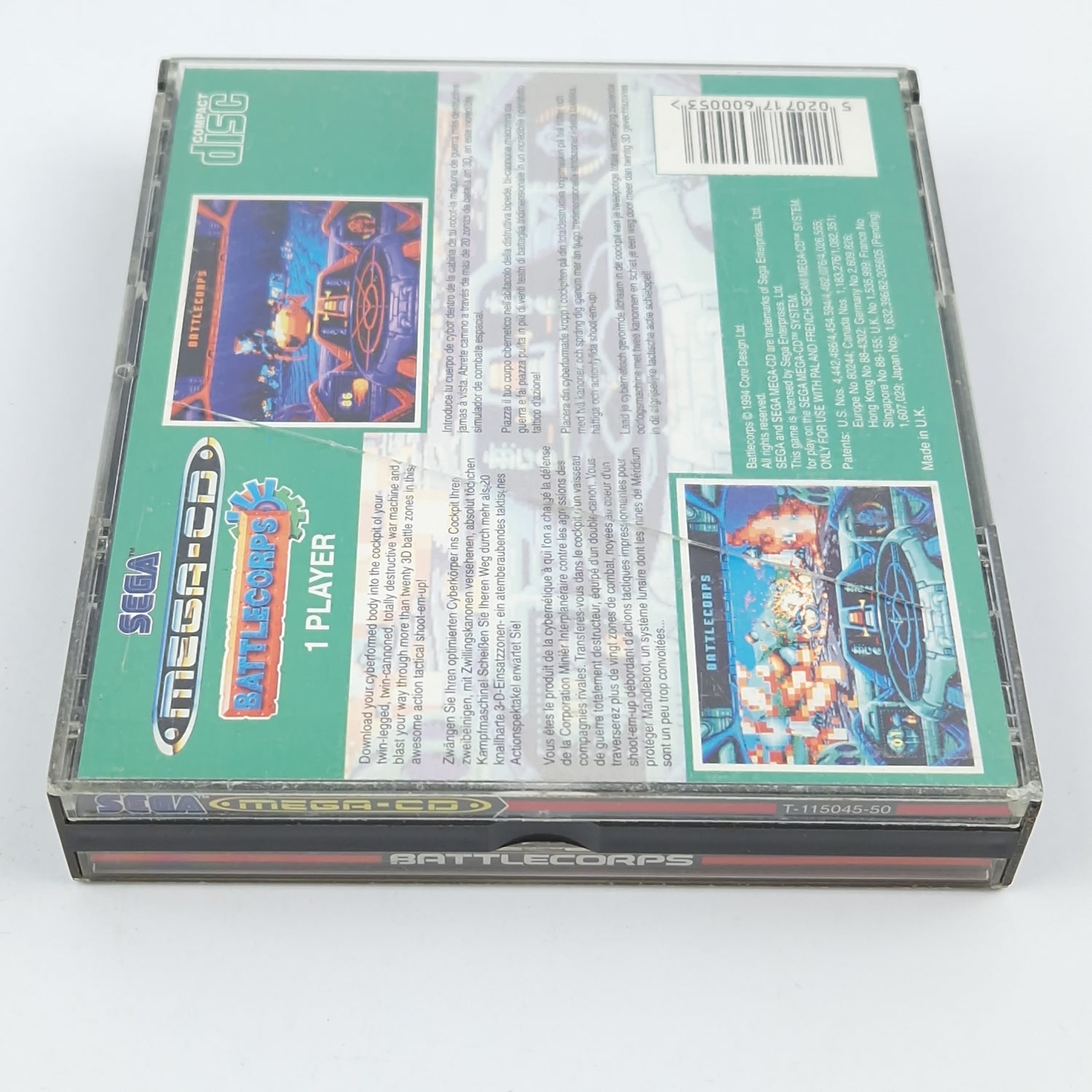 Sega Mega CD Spiel : Battlecorps - CD Anleitung OVP / MCD Disk PAL Game