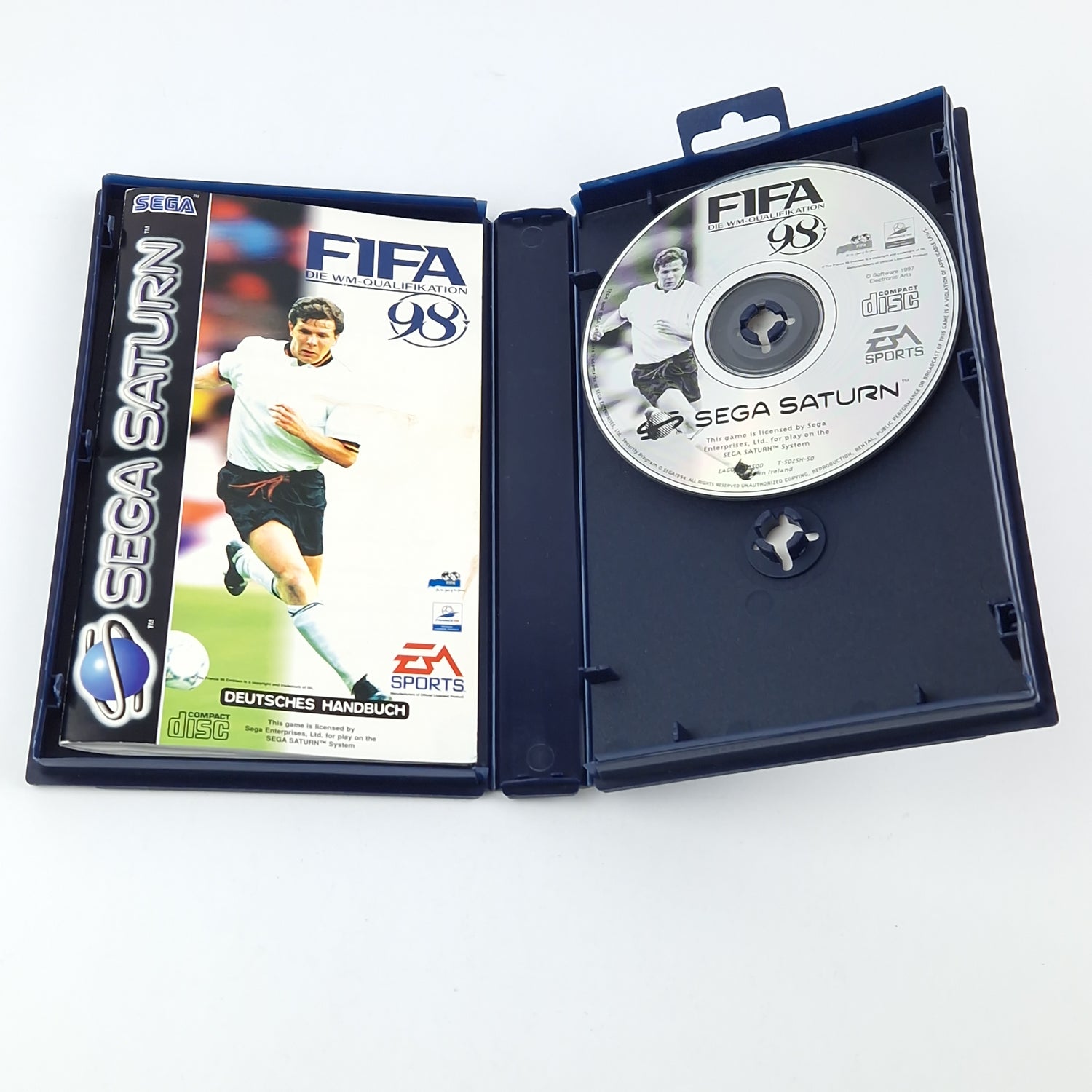 Sega Saturn Game: Fifa 98 The World Cup Qualification - CD Instructions Original Packaging / Football