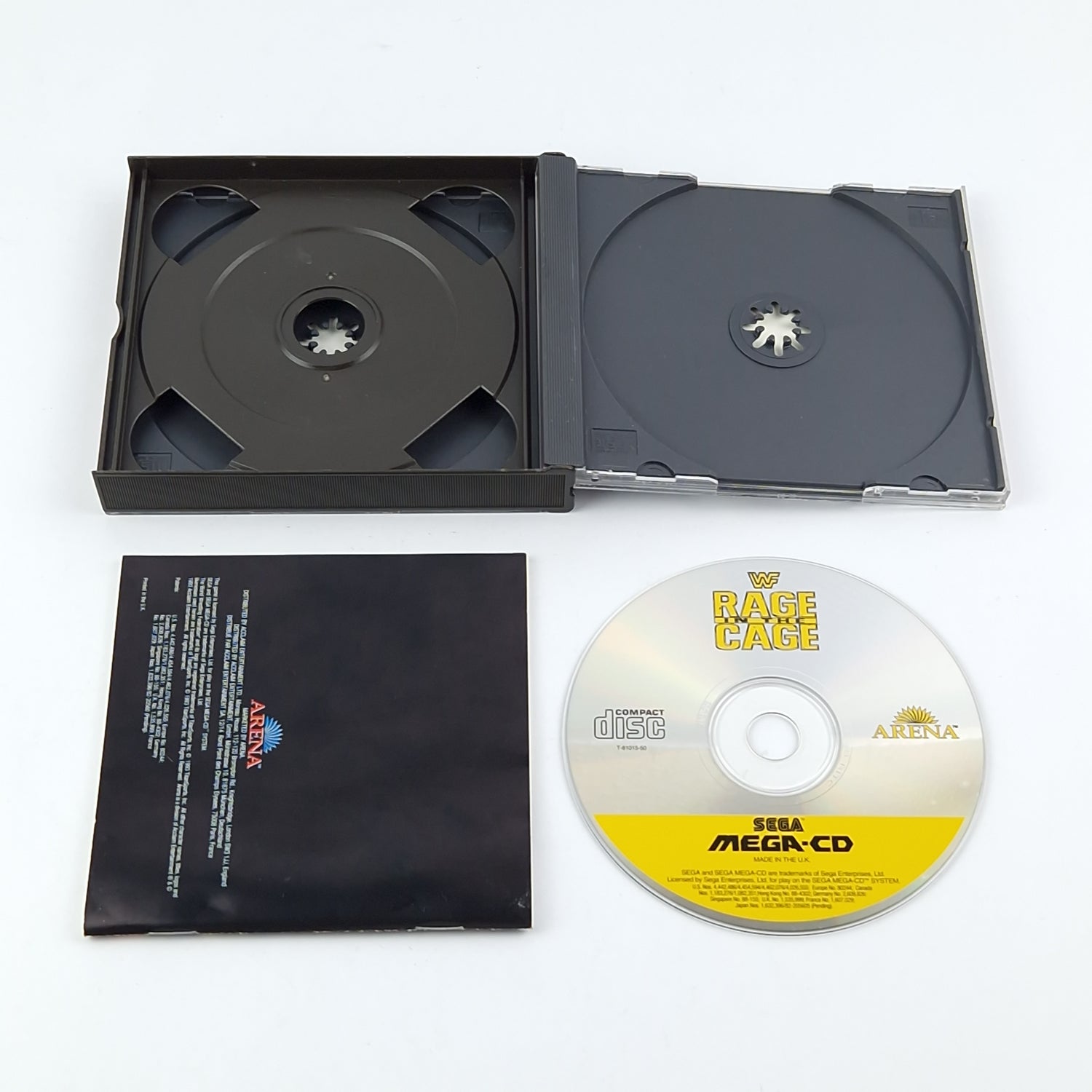 Sega Mega CD Game: WWF Rage in the Cage - CD Instructions OVP / PAL MCD Game