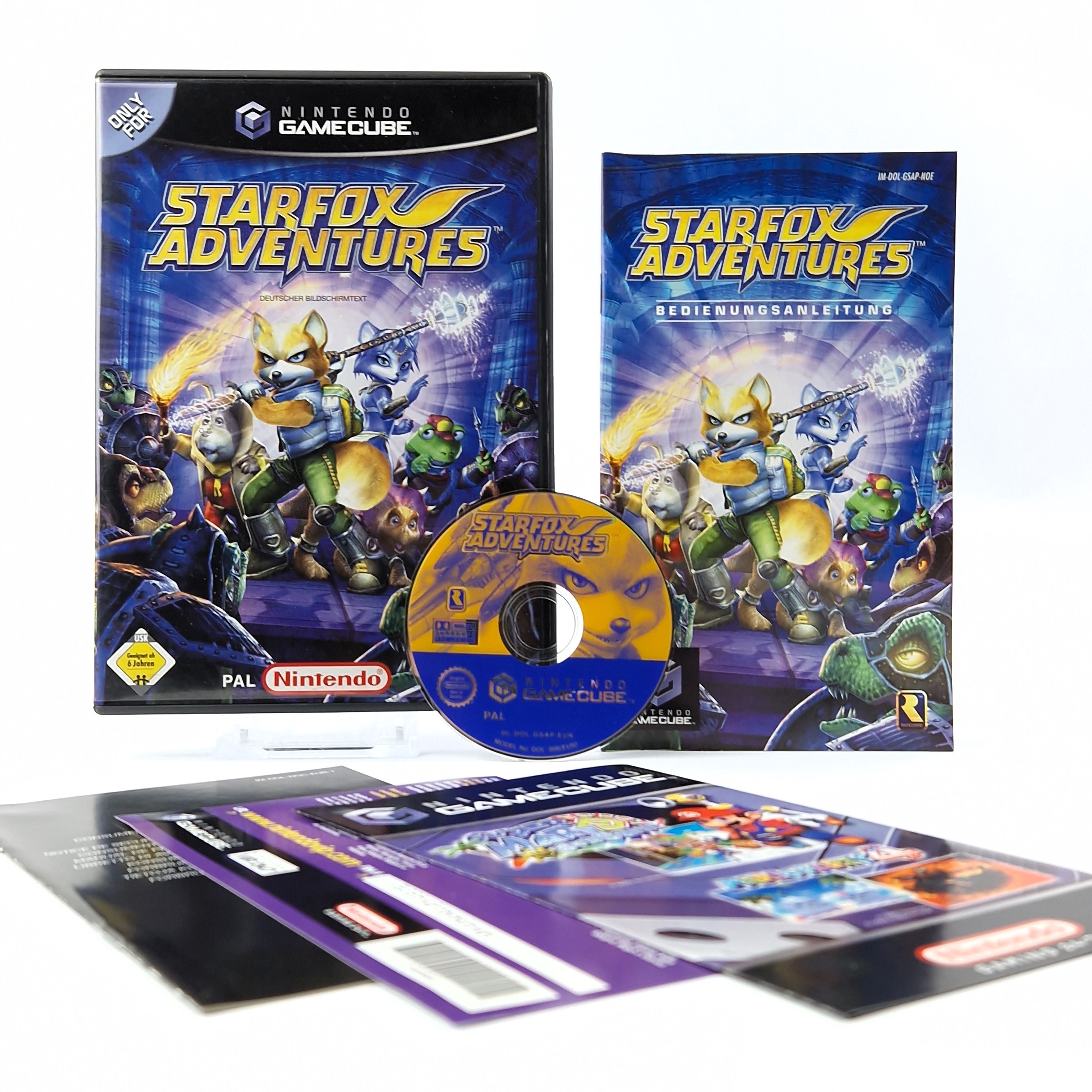 Nintendo Gamecube Spiel : Starfox Adventures - CD Anleitung Modul / PAL GC