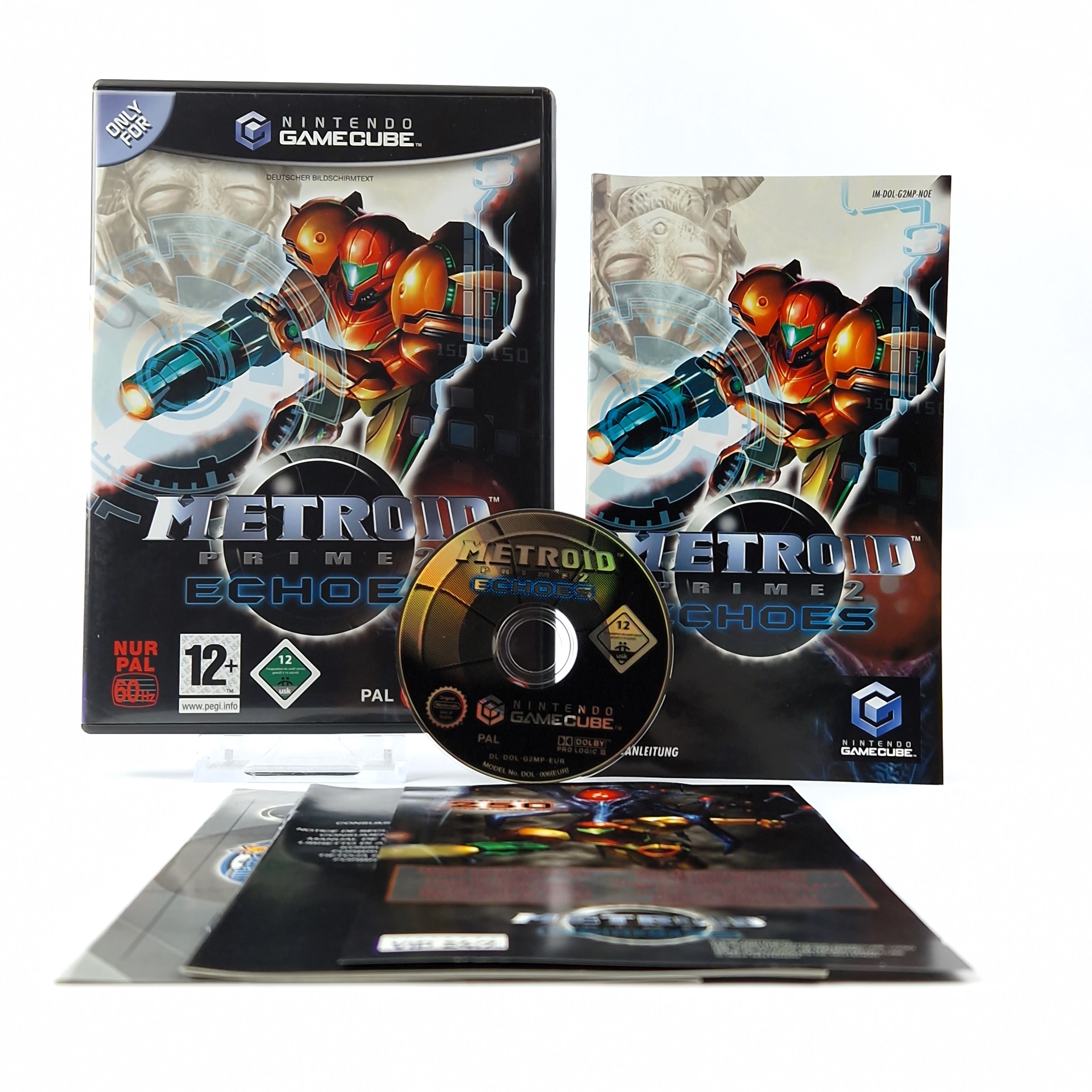Nintendo Gamecube Spiel : Metroid Prime 2 Echoes - CD Anleitung OVP cib / PAL GC
