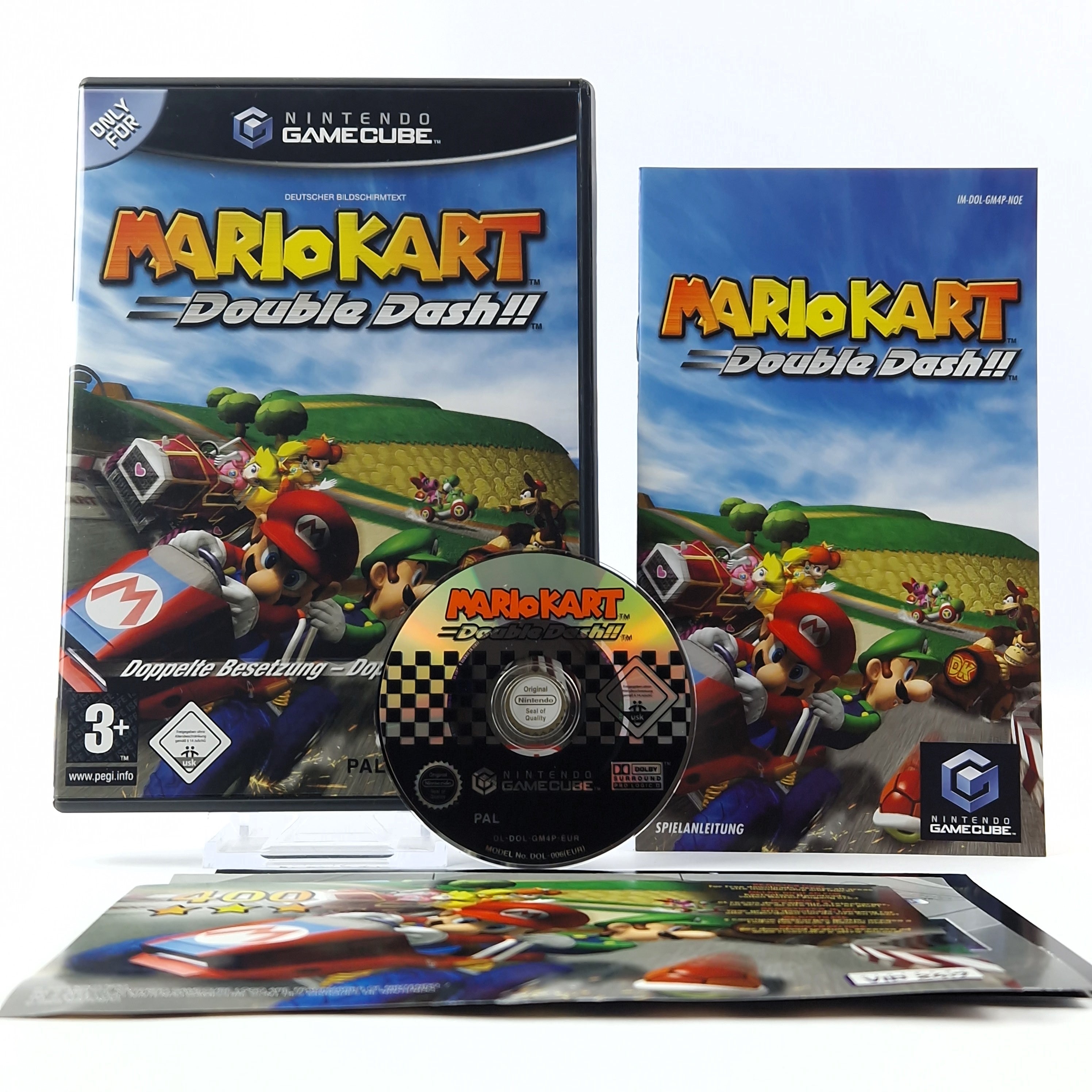 Nintendo Gamecube Spiel : Mario Kart Double Dash - CD Anleitung OVP PAL GC