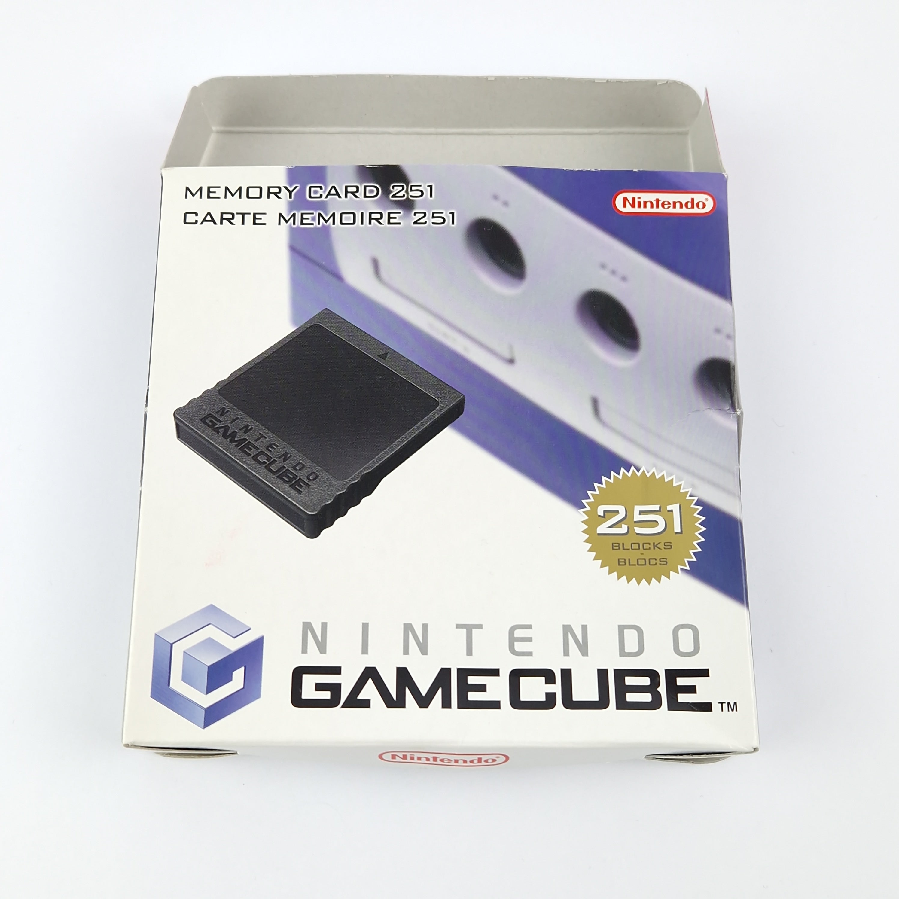 Nintendo Gamecube Zubehör : Memory Card 251 Blocks - Speicherkarte schwarz OVP