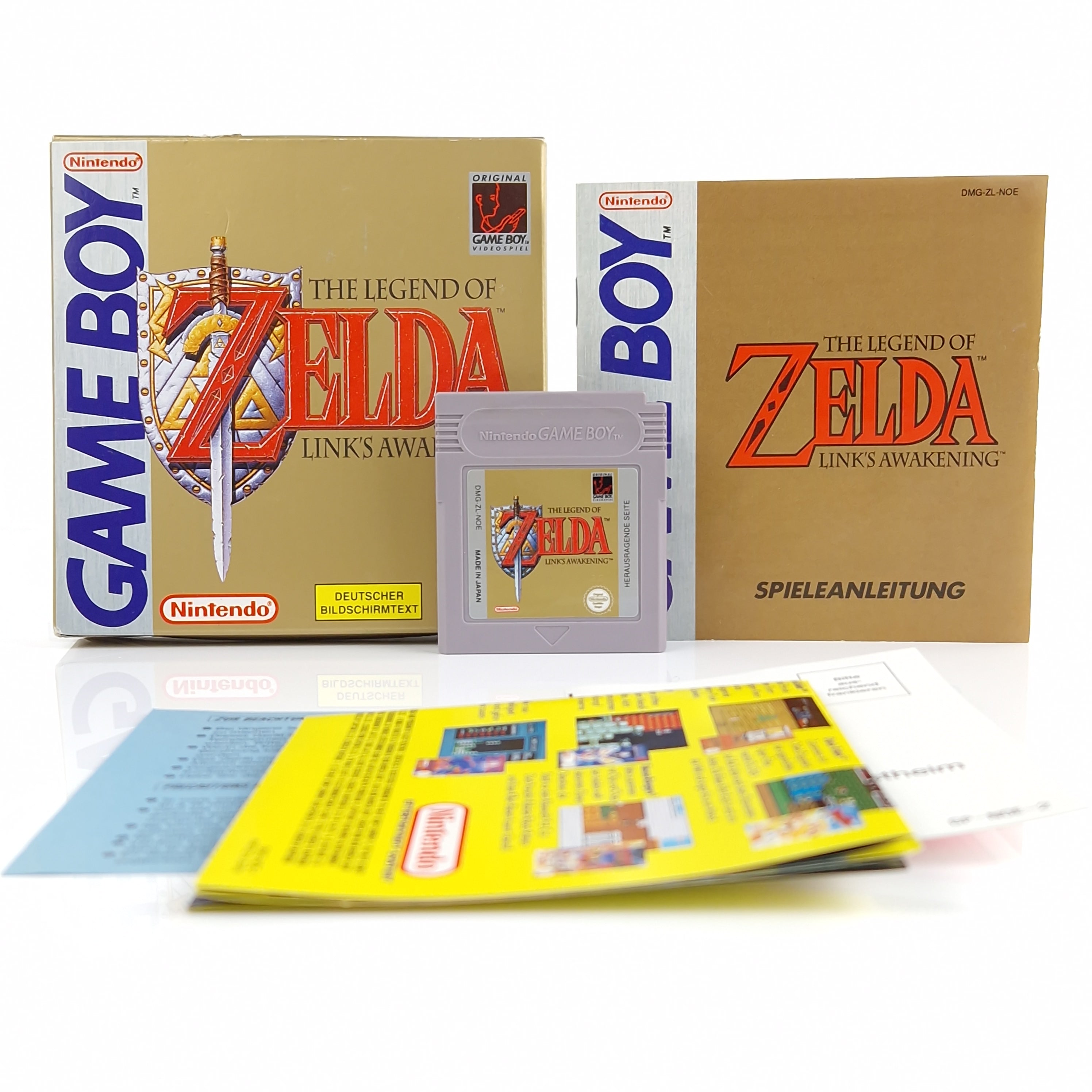 Nintendo Gameboy Classic Spiel : The Legend of Zelda Links Awakening - OVP PAL