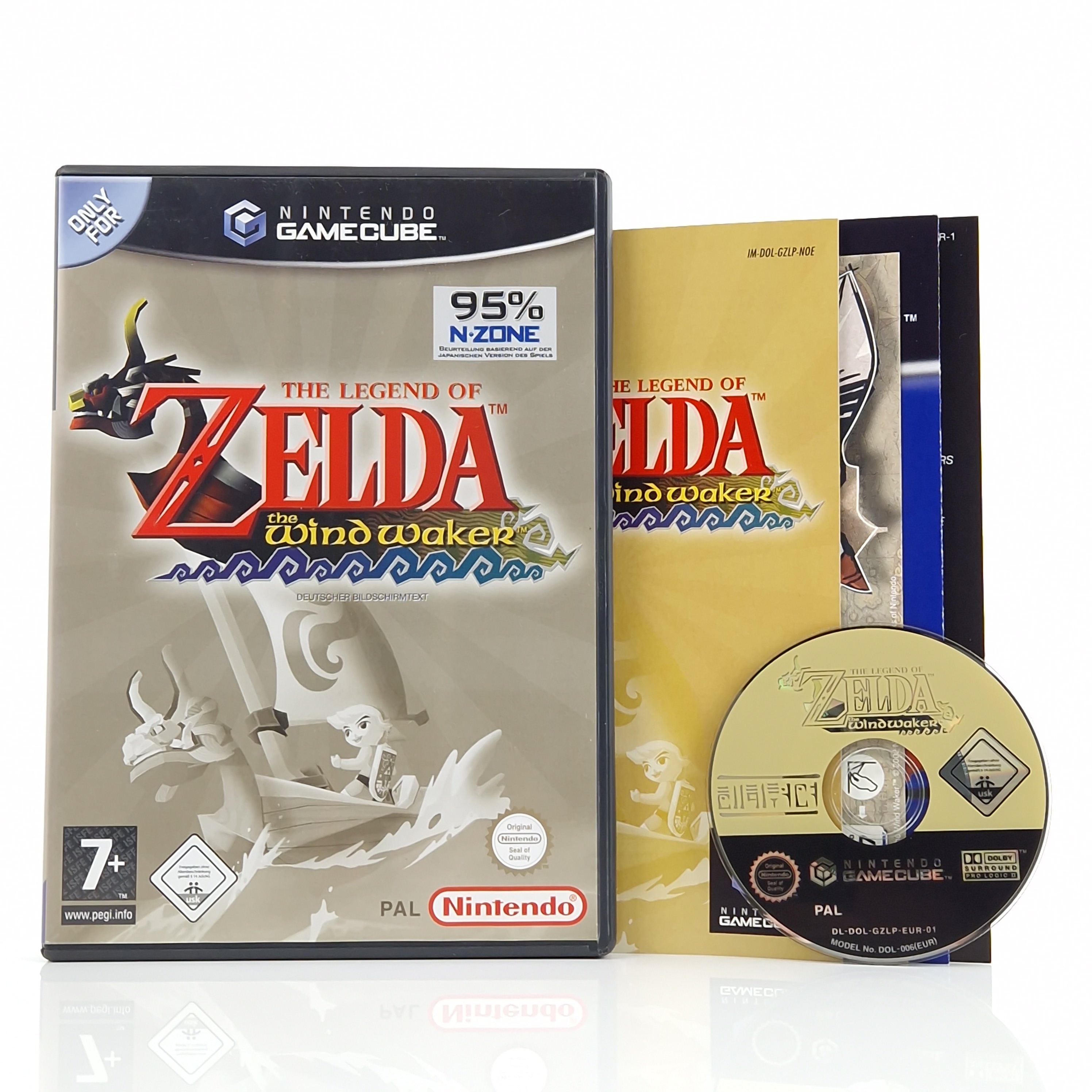 Nintendo Gamecube Spiel : Zelda The Windwaker - CD Anleitung OVP PAL