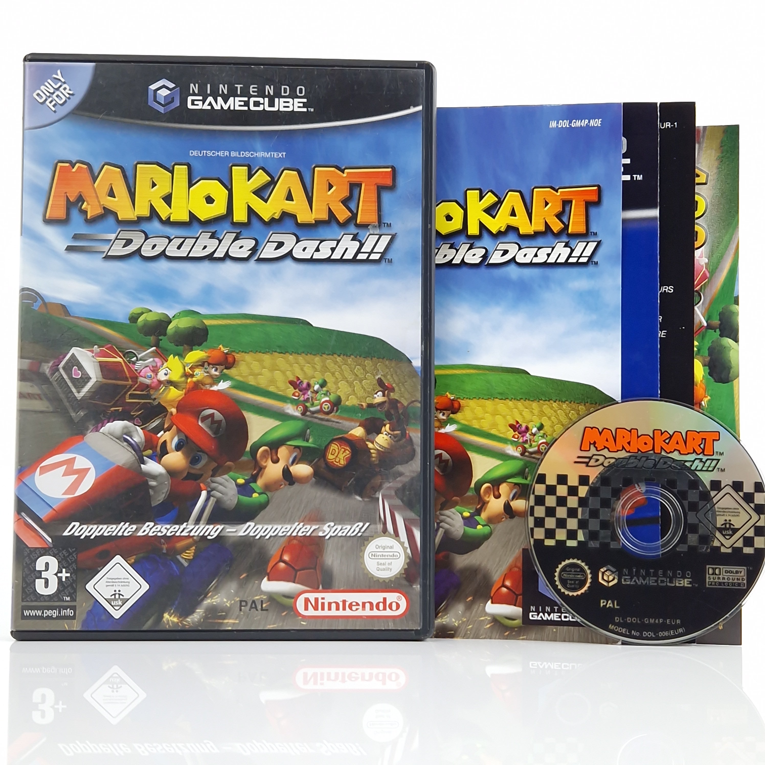 Nintendo Gamecube Spiel : Mario Kart Double Dash - CD Anleitung OVP | PAL