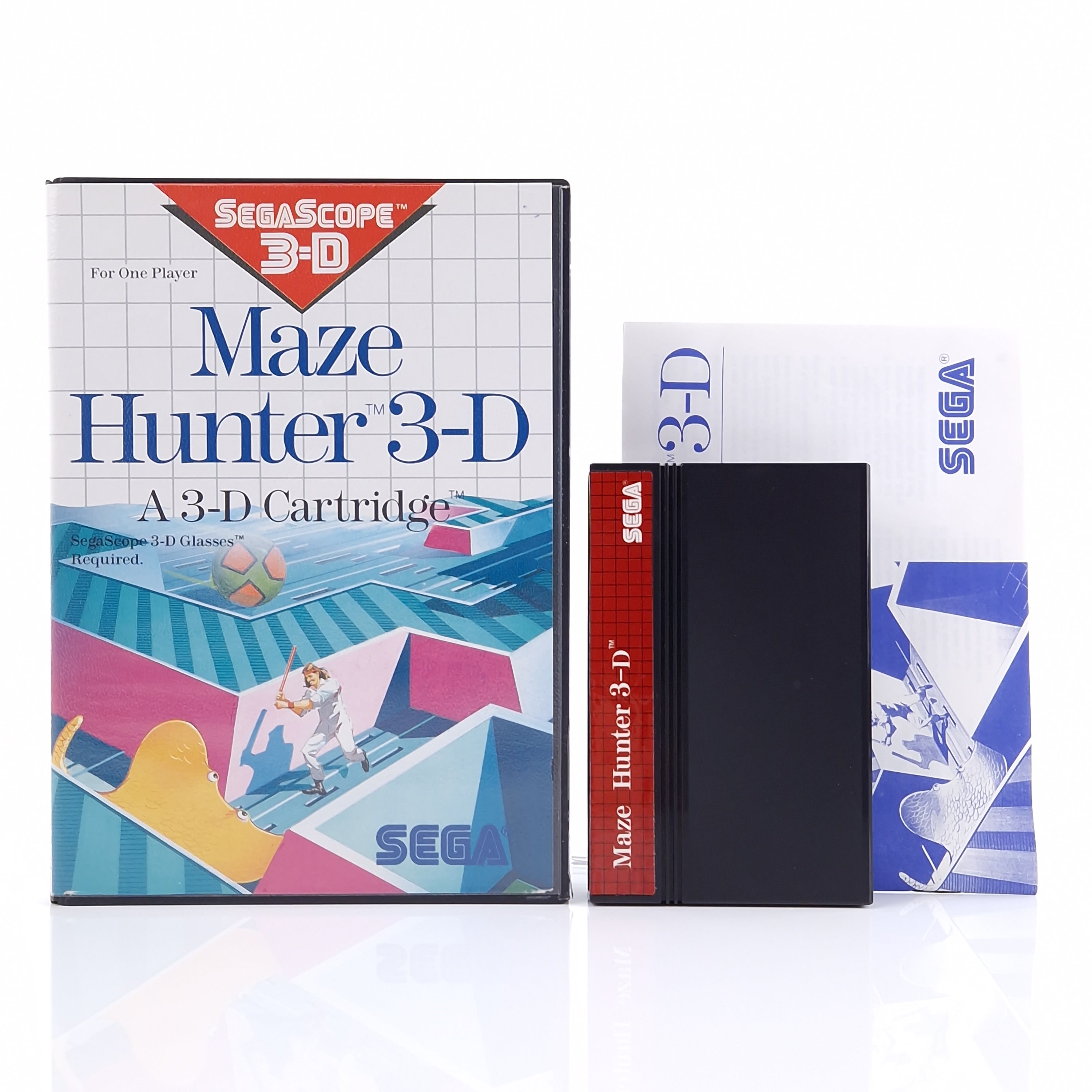 MAZE HUNTER 3-D SEGA MASTER SYSTEM (MS) PAL-EURO (COMPLETE
