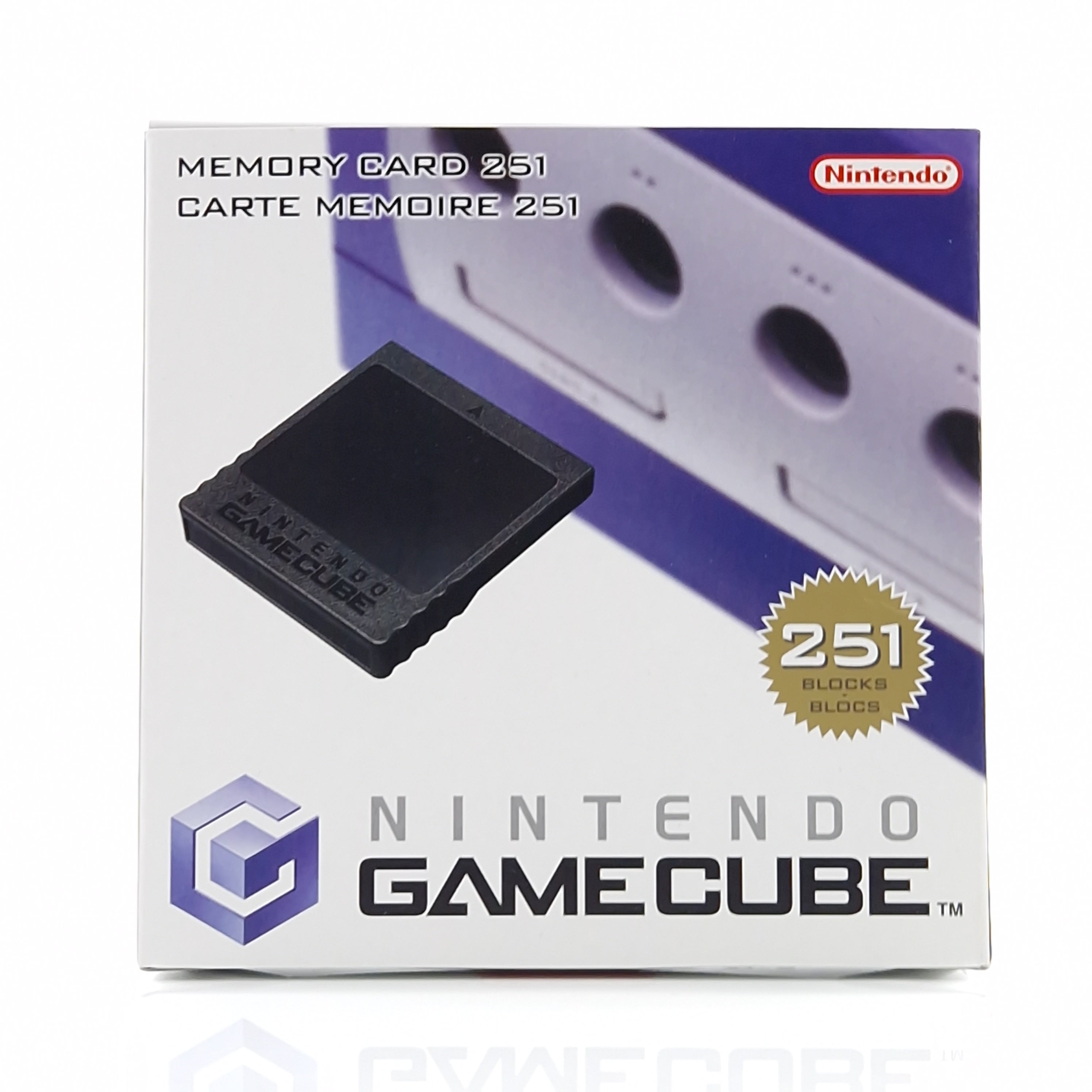 Nintendo Gamecube Zubehör : Original Speicherkarte Memory Card Schwarz OVP 01