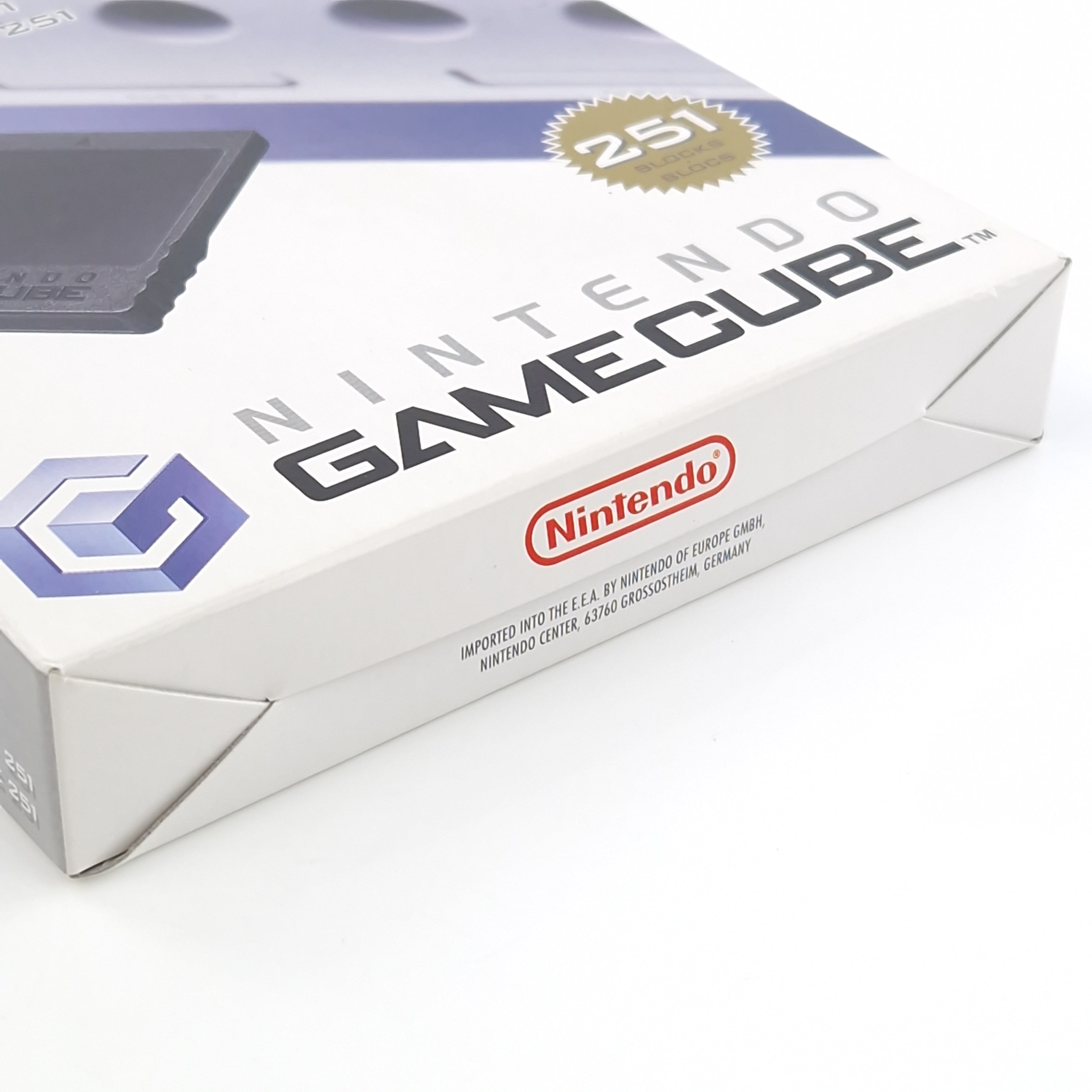 Nintendo Gamecube Zubehör : Original Speicherkarte Memory Card Schwarz OVP 02