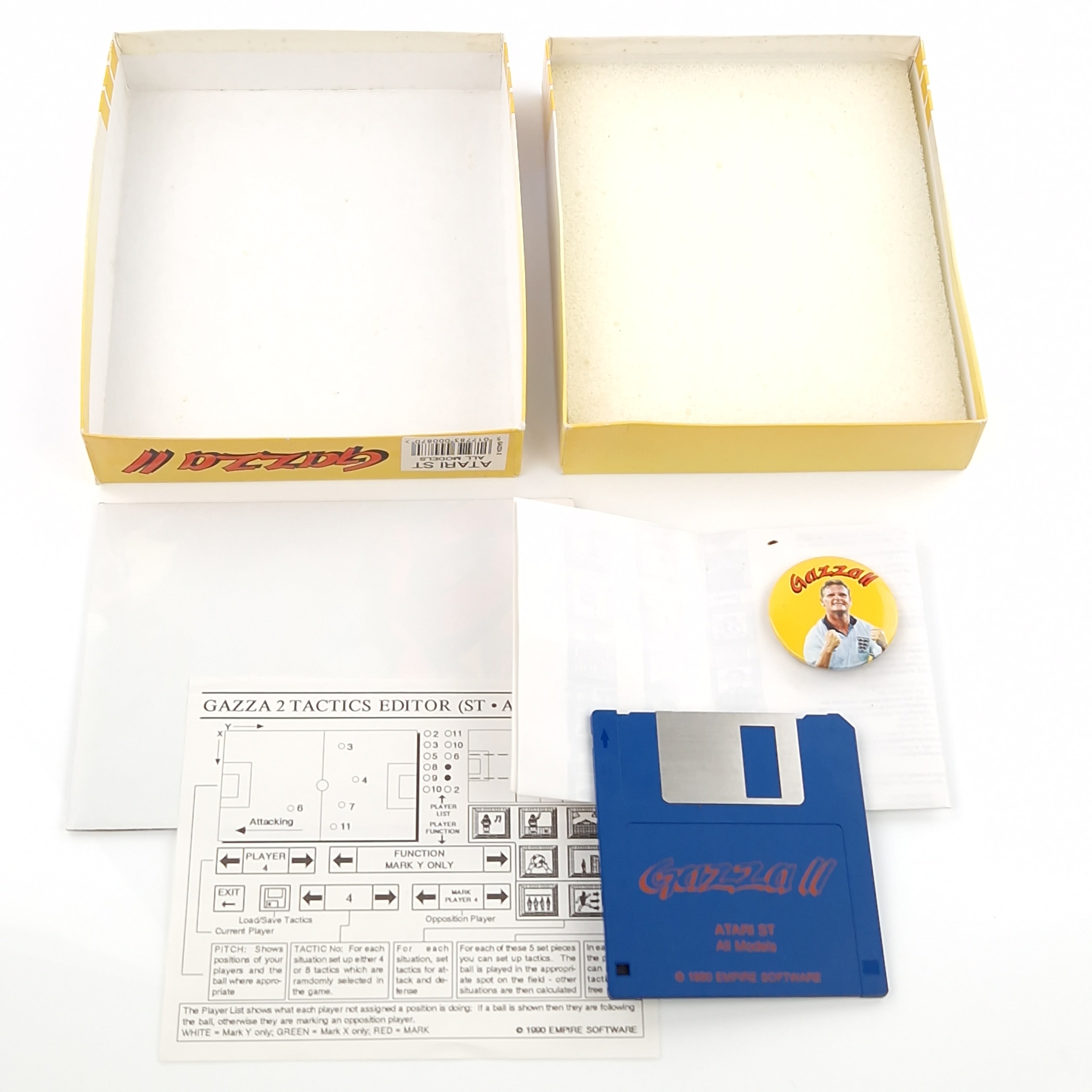 Atari ST STE Spiel : Gazza II - Diskette OVP Anleitung Poster Button