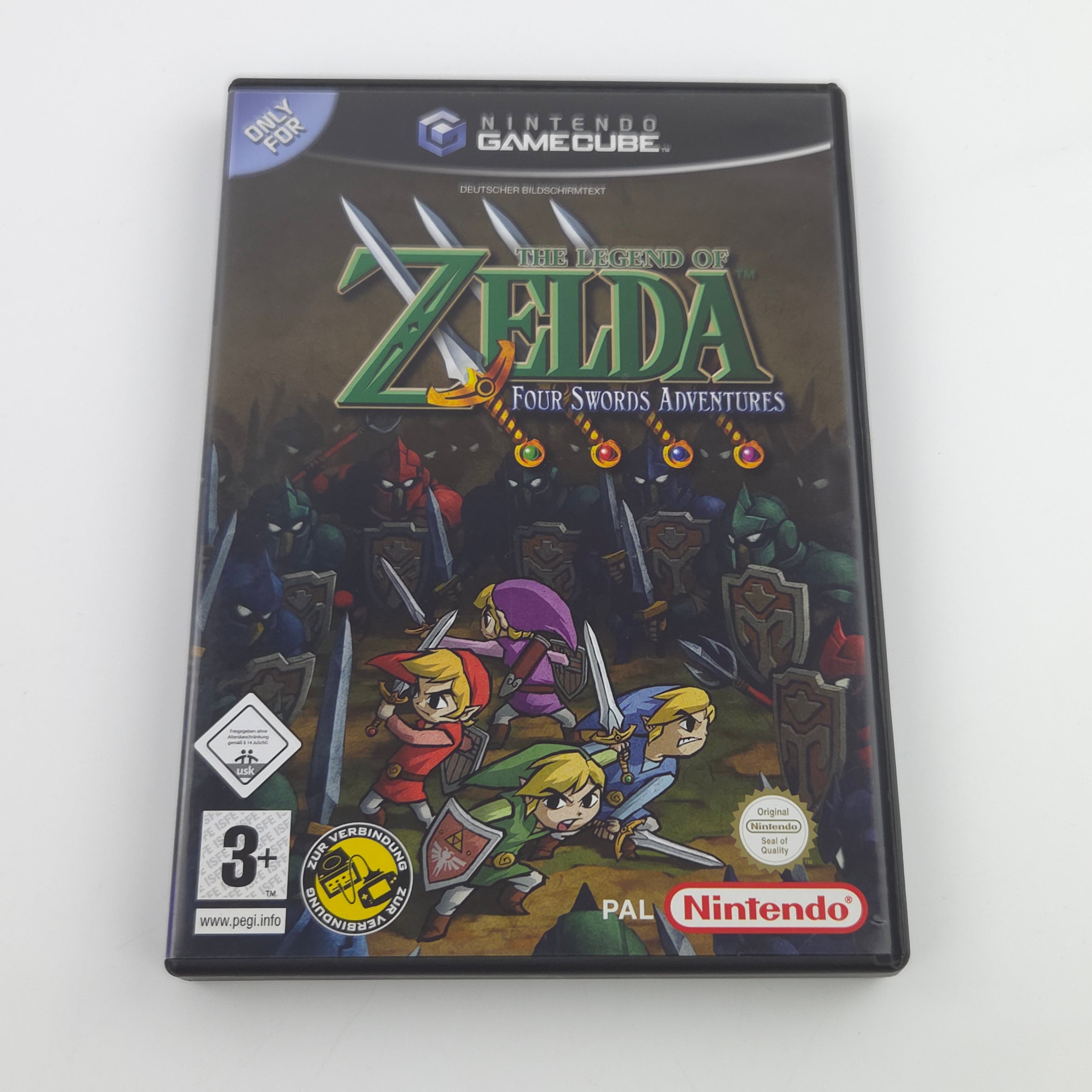 Nintendo Gamecube Spiel : The Legend of Zelda Four Swords Adventures - OVP PAL