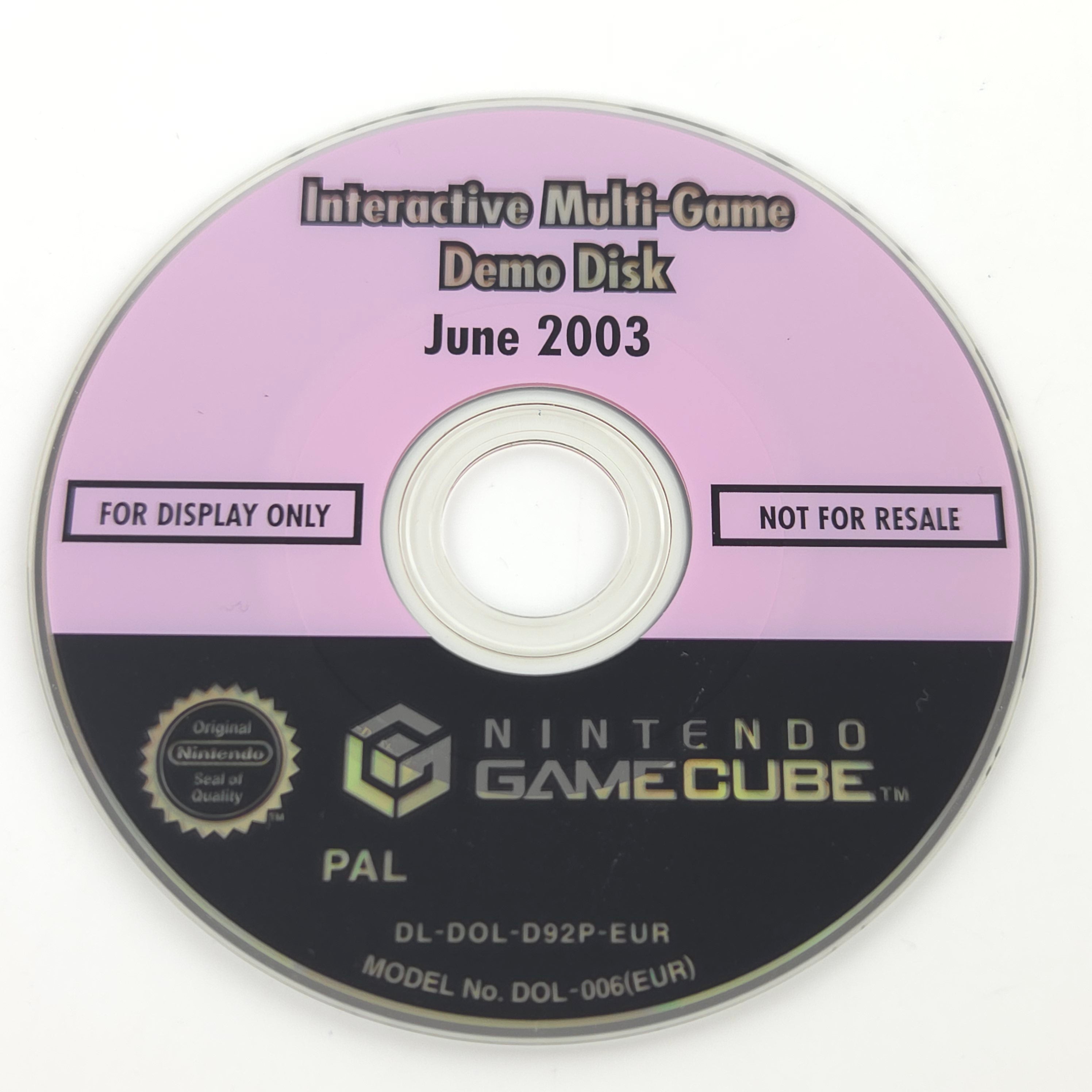 Nintendo GameCube Zubehör : Interactive Multi-Game Demo Disk June 2003 / Juni