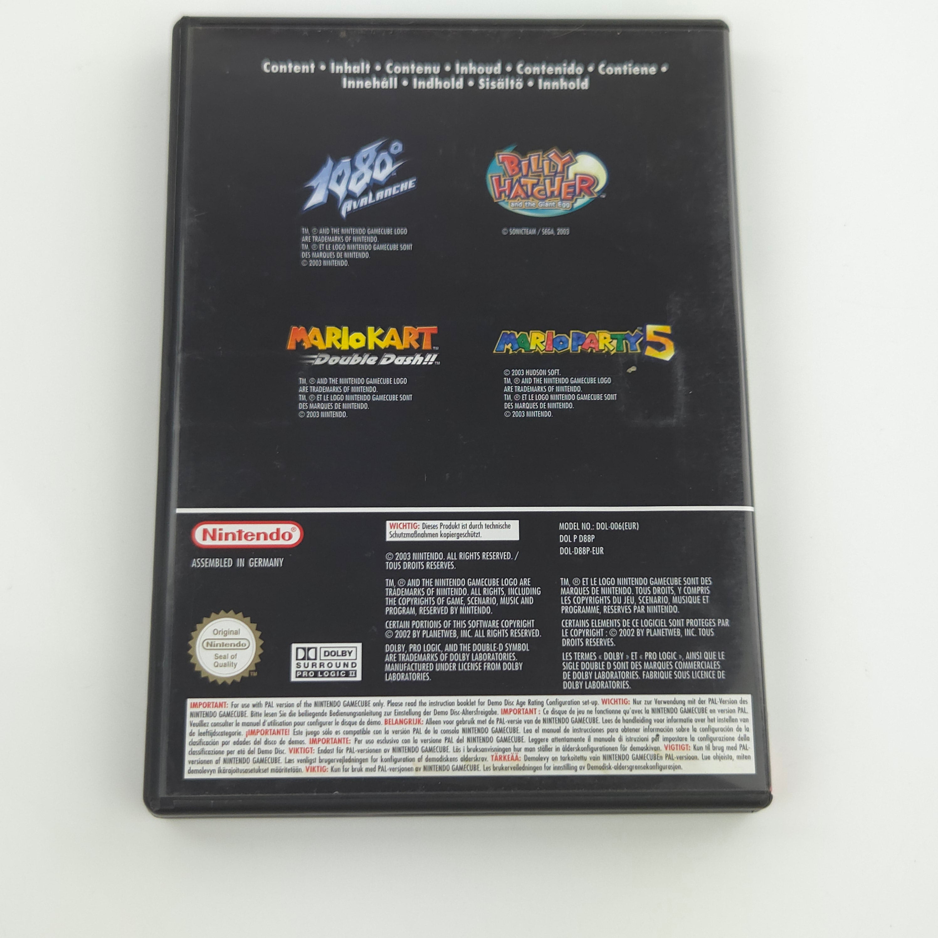 Nintendo GameCube Zubehör : Interactive Multi-Game Demo Disk November 2003 OVP