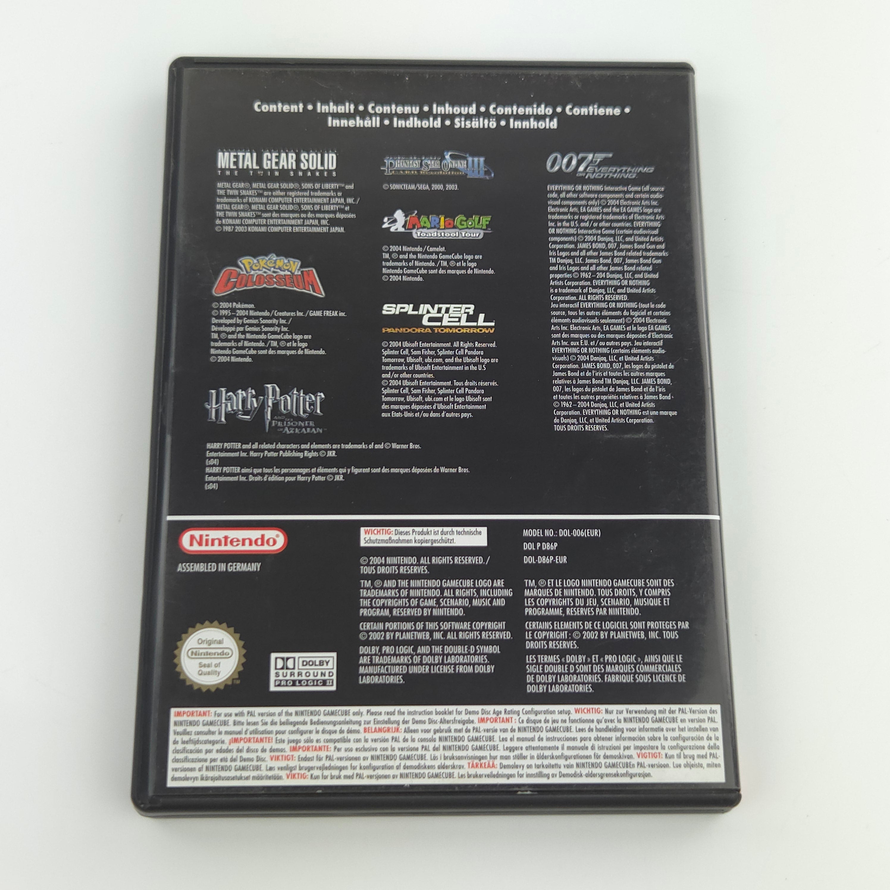 Nintendo GameCube Zubehör : Interactive Multi-Game Demo Disk May 2004 OVP