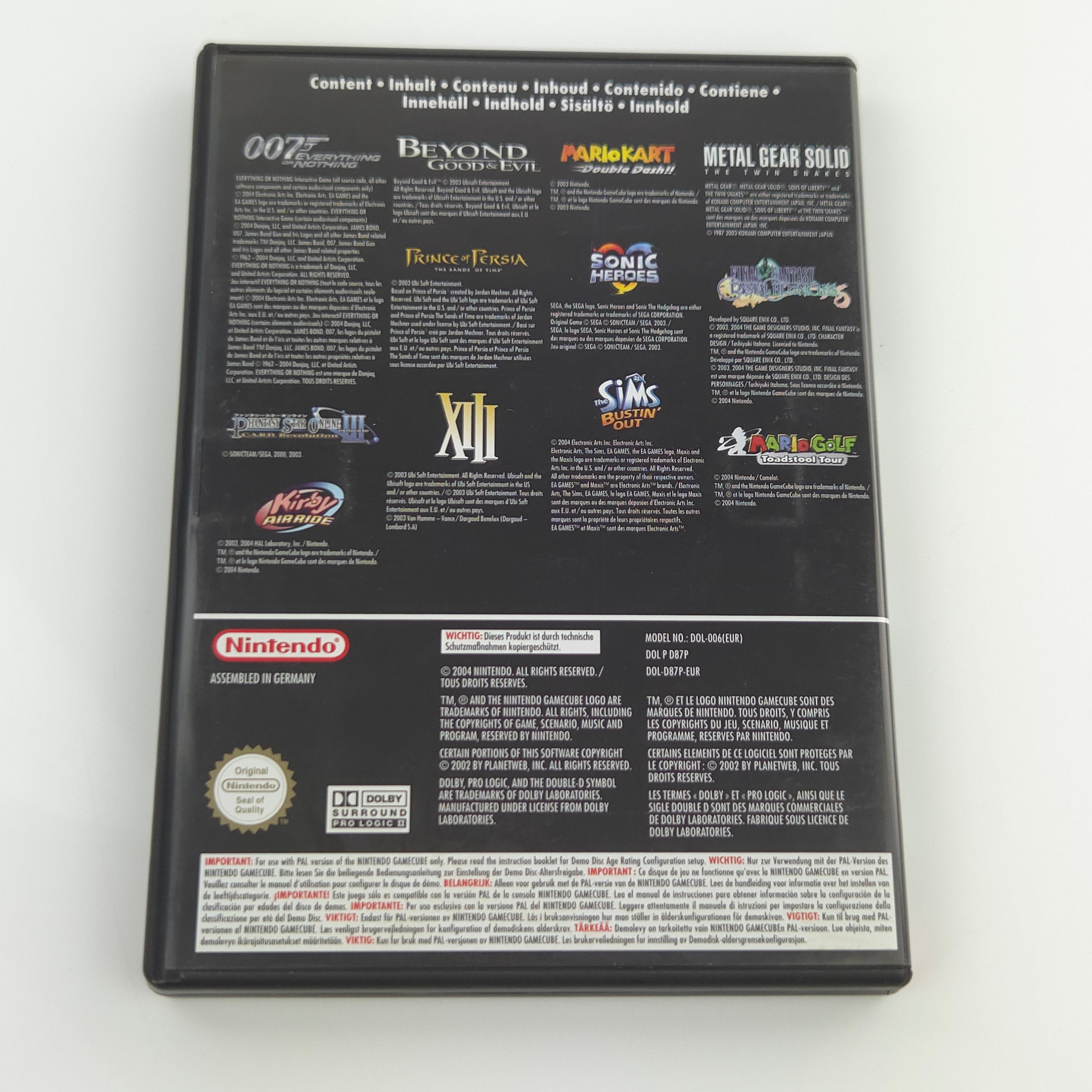 Nintendo GameCube Zubehör : Interactive Multi-Game Demo Disk March 2004 OVP