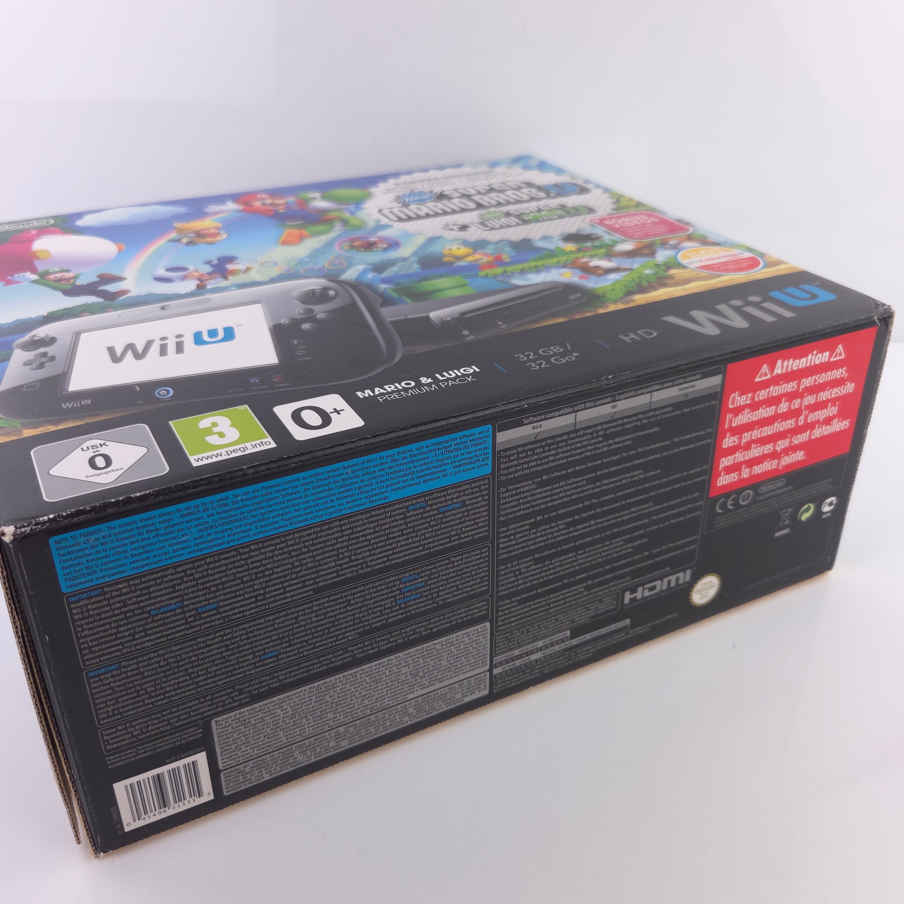 Nintendo Wii U Konsole : Super Mario Bros + Luigi U Bundle SET OVP PAL Console