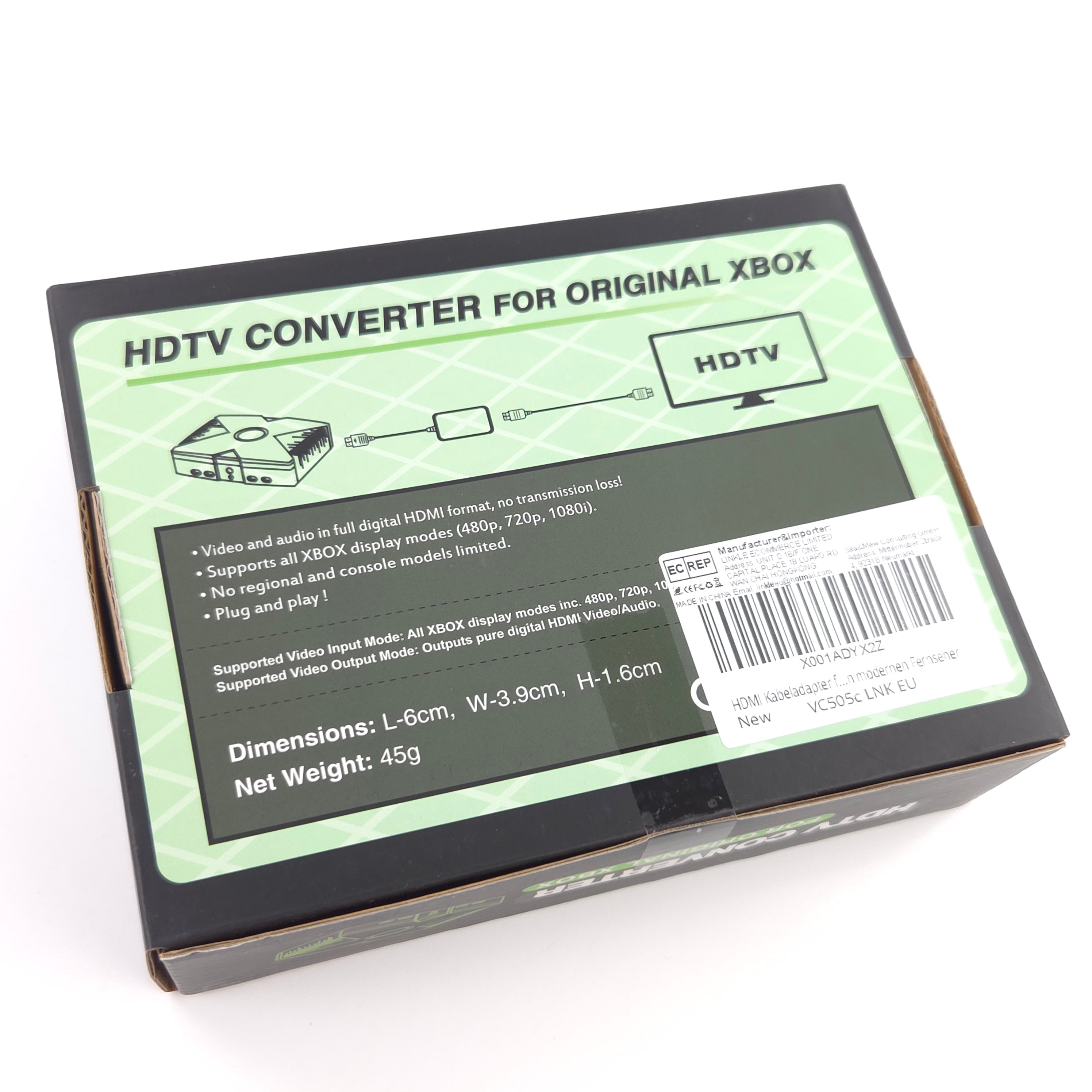 Xbox Classic Zubehör : HDTV Converter for original XBOX - Kabel Cable