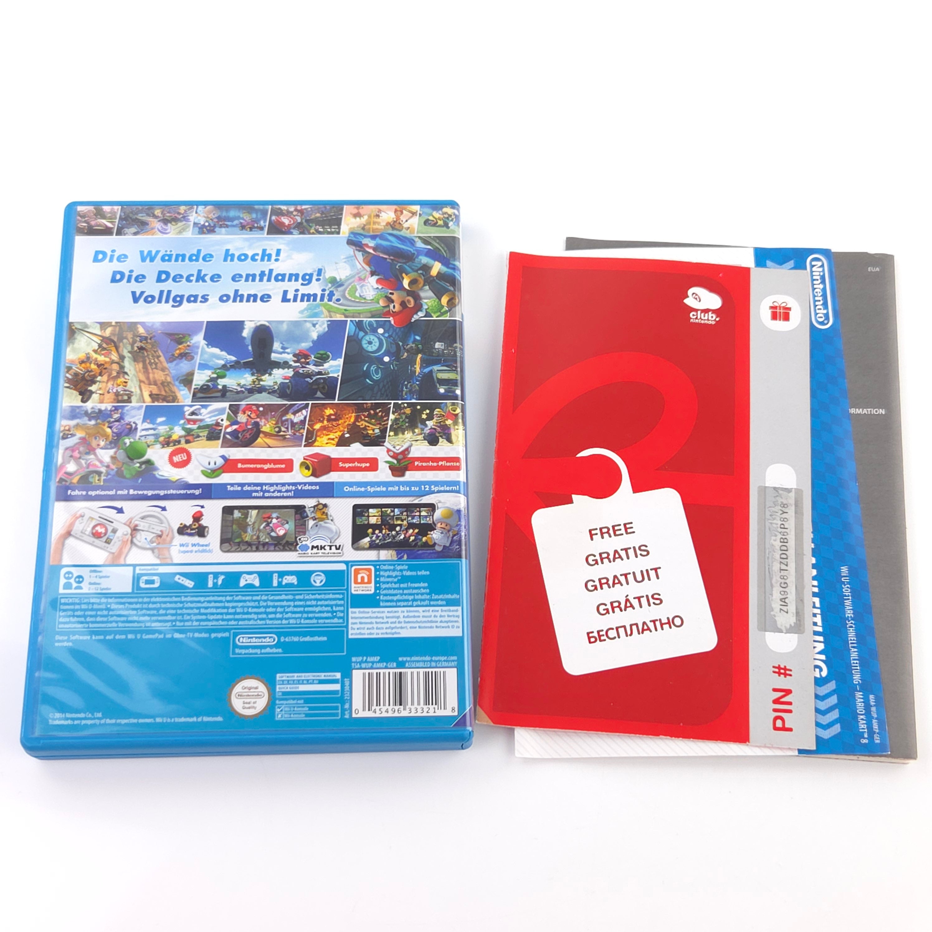 Nintendo Wii U Spiel : Mario Kart 8 - CD Anleitung OVP PAL