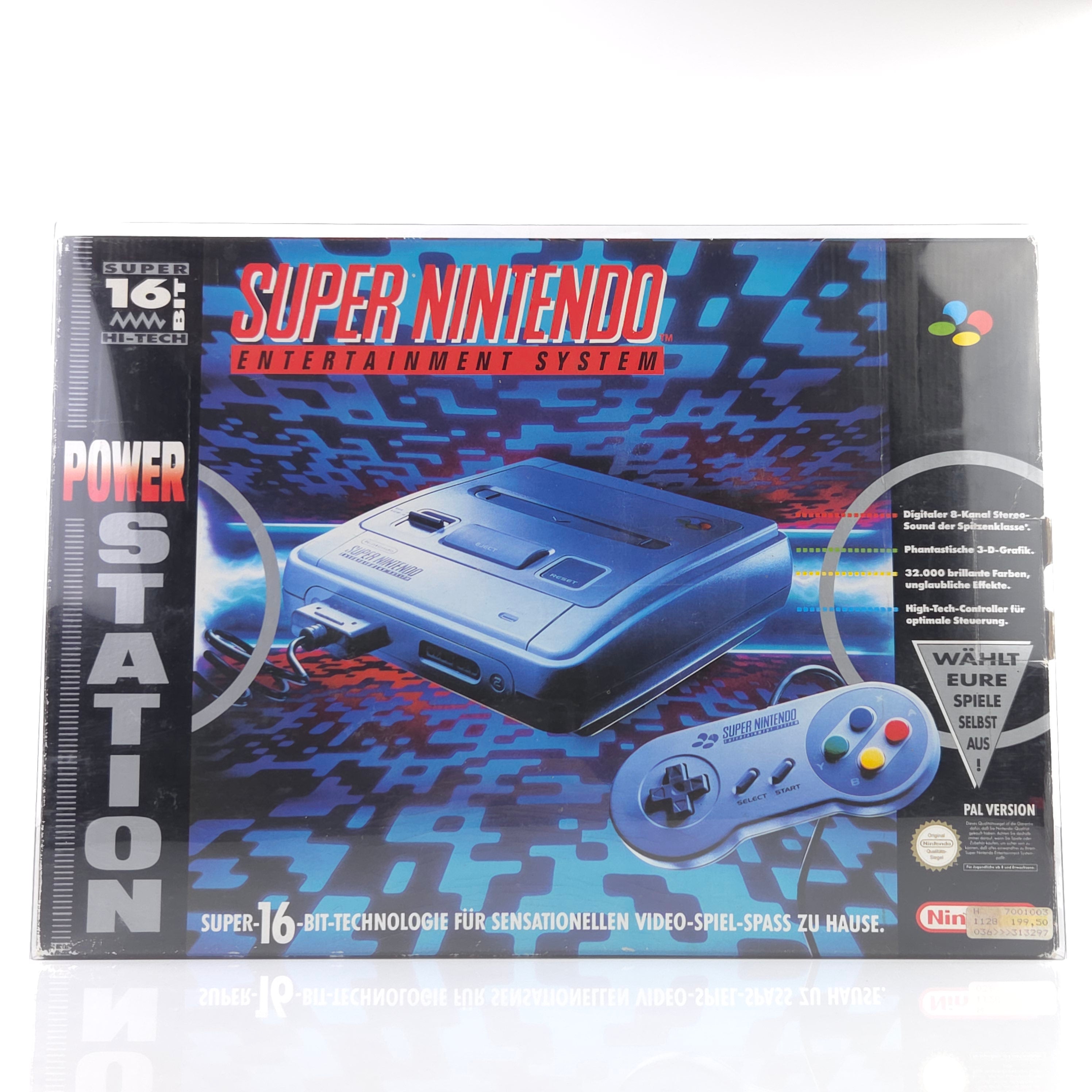 Super Nintendo Konsole : SNES Power Station in OVP / PAL Console