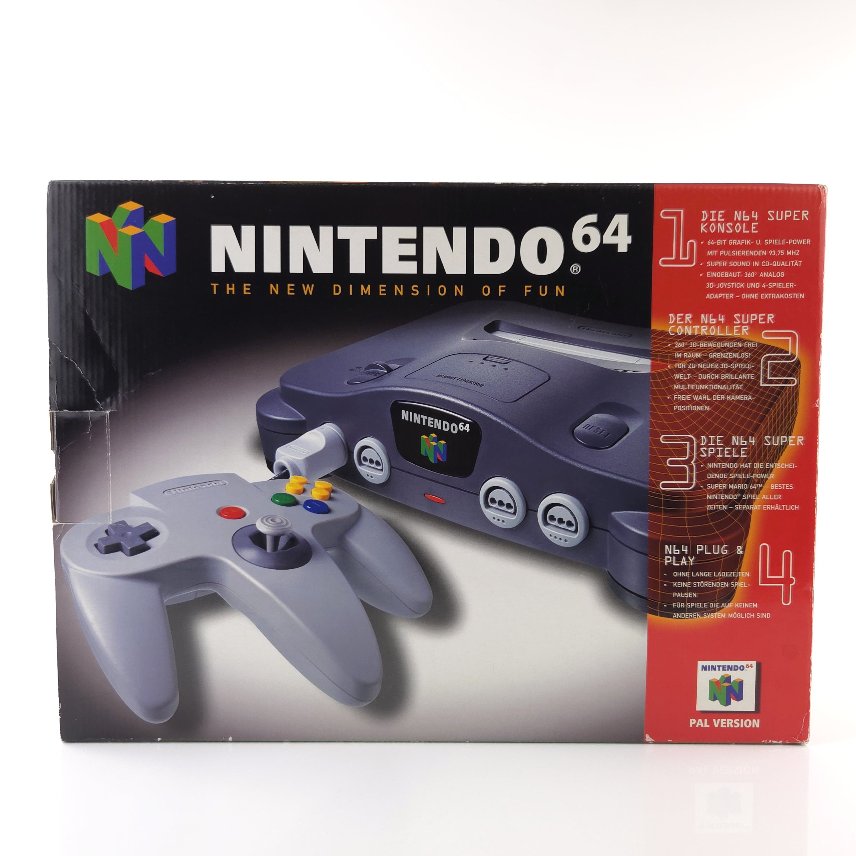 Nintendo 64 Konsole : The New Dimension of Fun / N64 Console PAL OVP