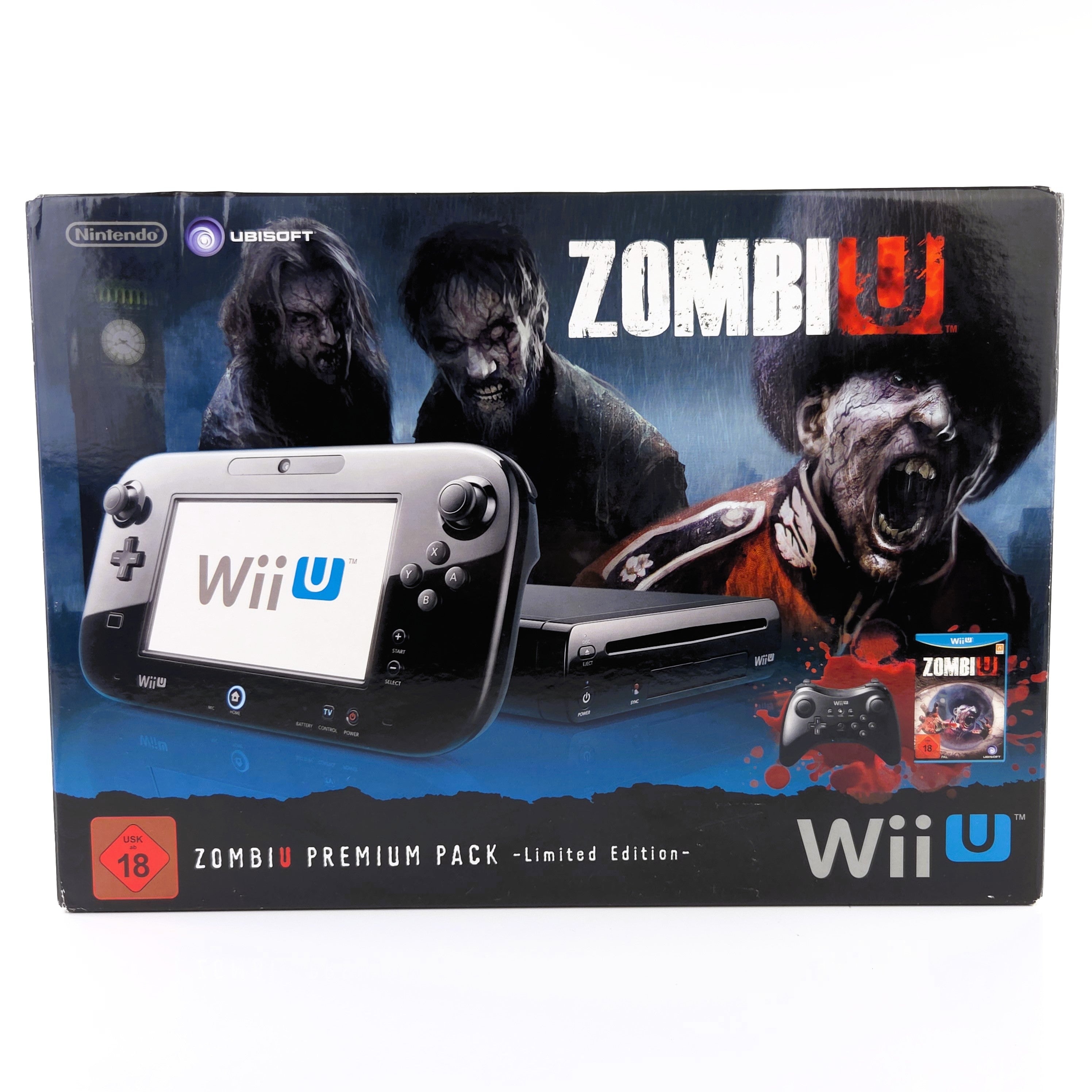 Nintendo Wii U Konsole : Zombie U Premium Pack Limited Edition 32GB - OVP PAL