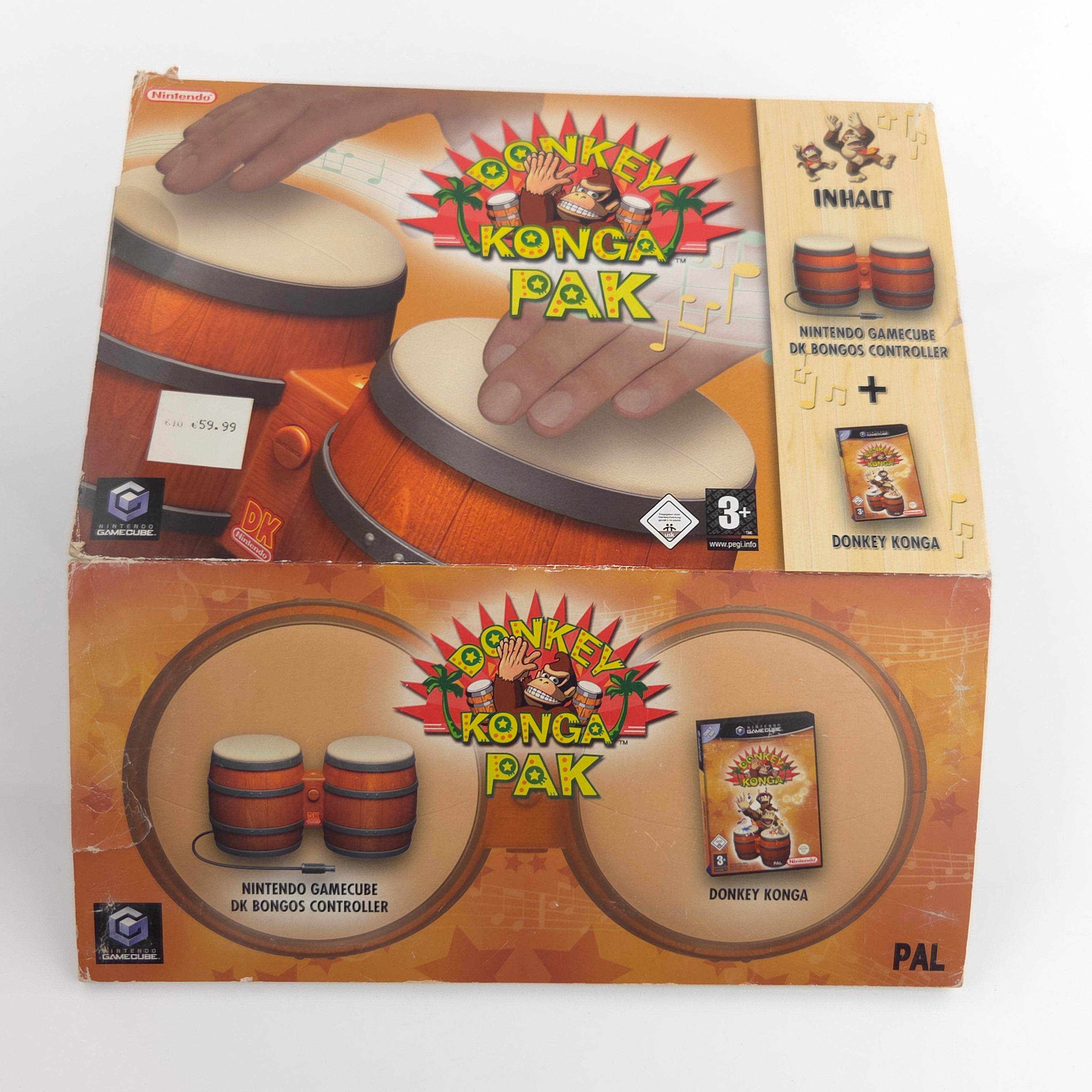Nintendo Gamecube Spiel : Donkey Konga Pak Spiel + DK Bongos / Donkey Kong OVP