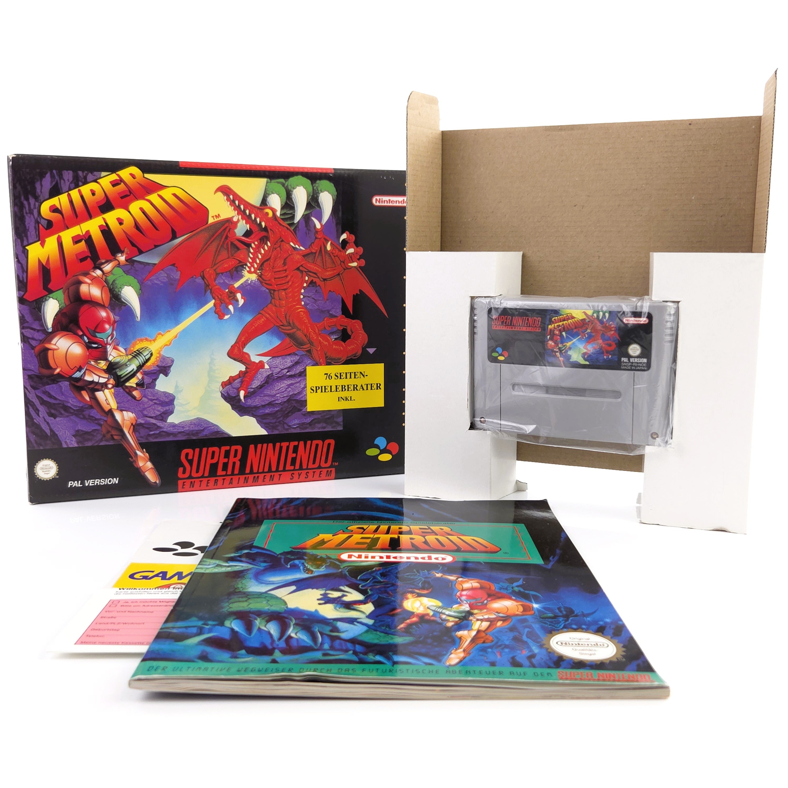 Super Nintendo Spiel : Super Metroid - SNES Big Box OVP no Inlay / PAL NOE dt.