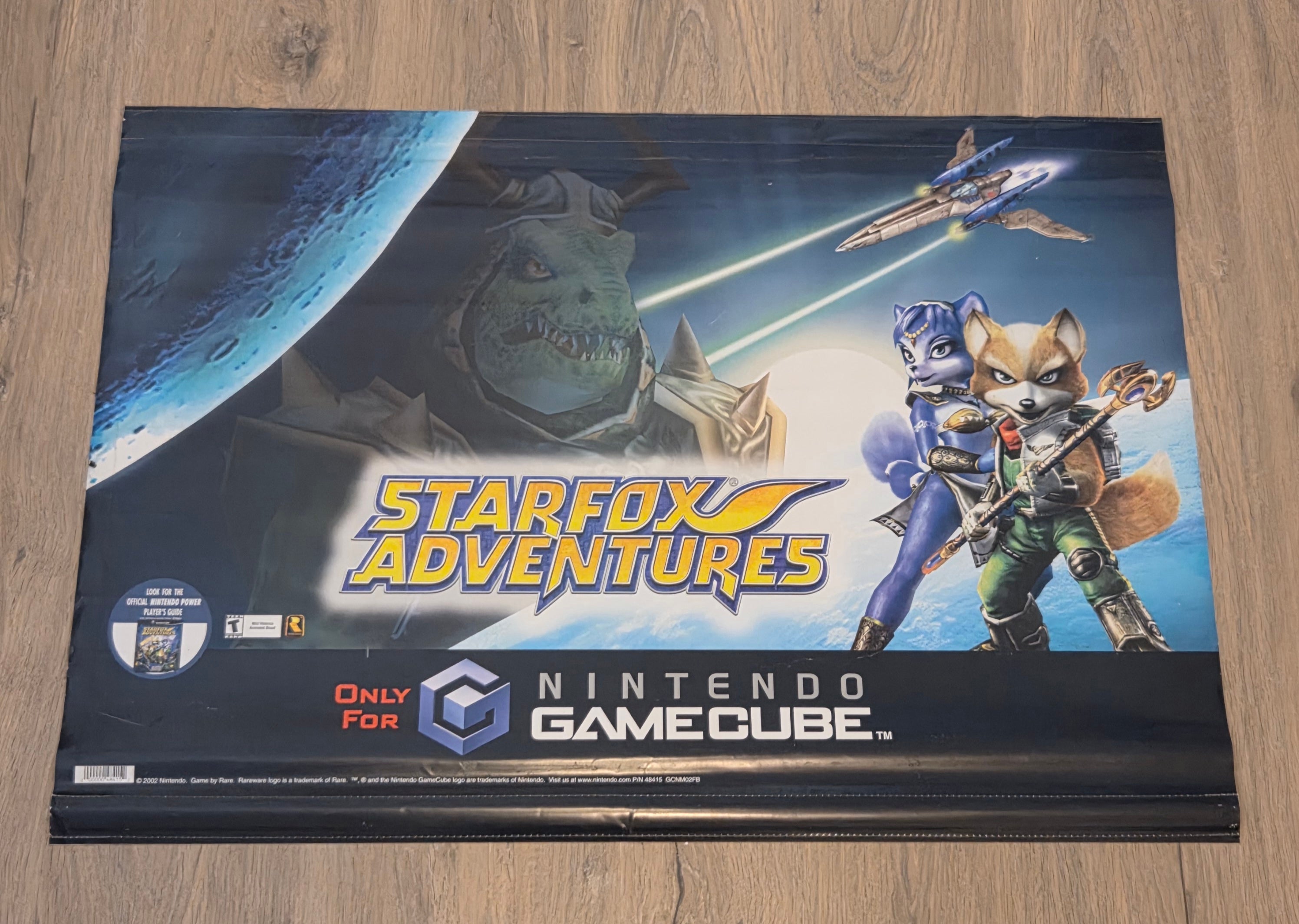 Nintendo Gamecube Promo Vinyl Banner : Starfox Adventures / Display Store Sign