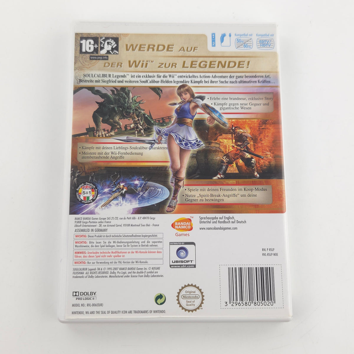 Nintendo Wii Spiel: Soulcalibur Legends - CD Anleitung OVP (PAL DE)