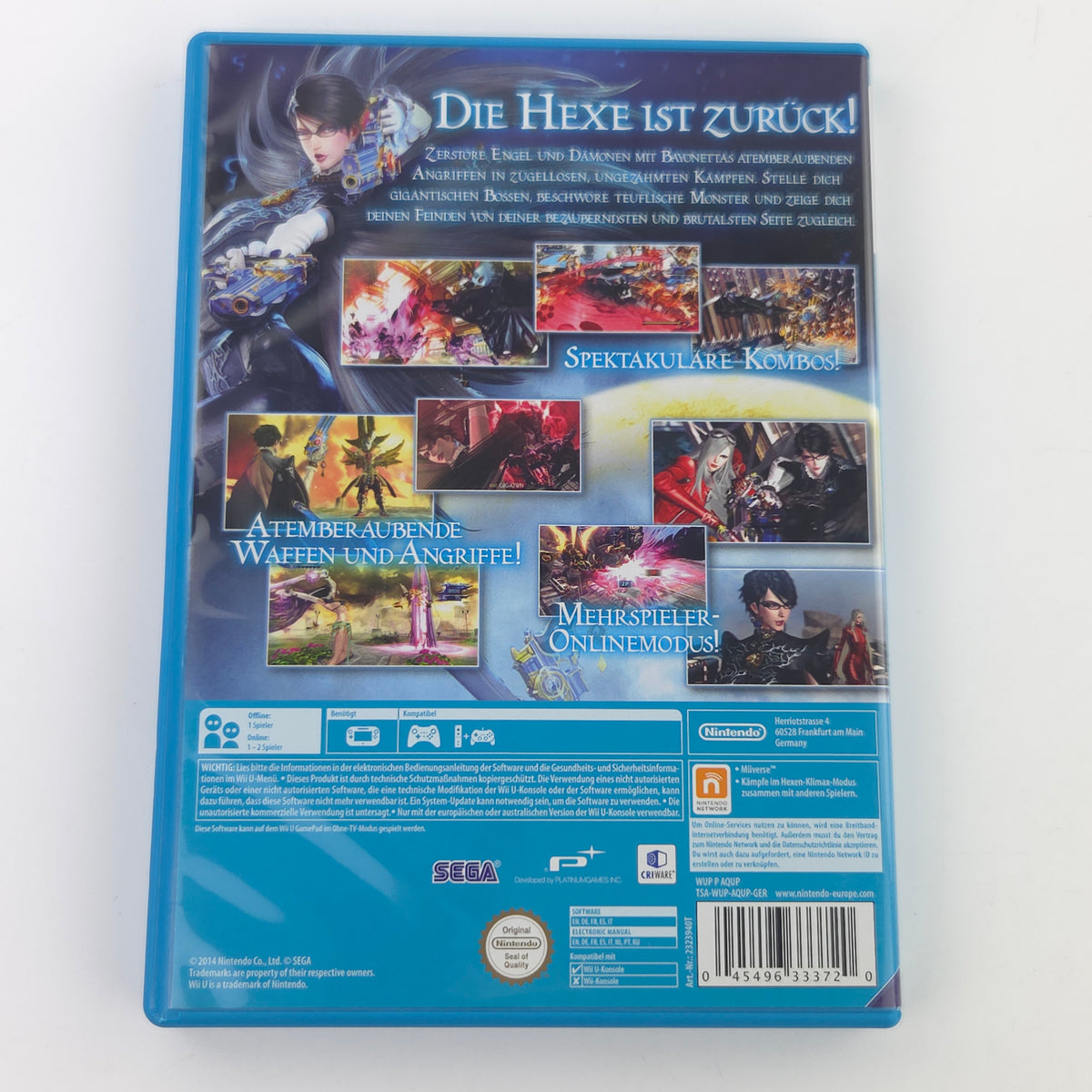 Nintendo Wii U Spiel: Bayonetta 2 - CD Anleitung OVP (PAL DE)