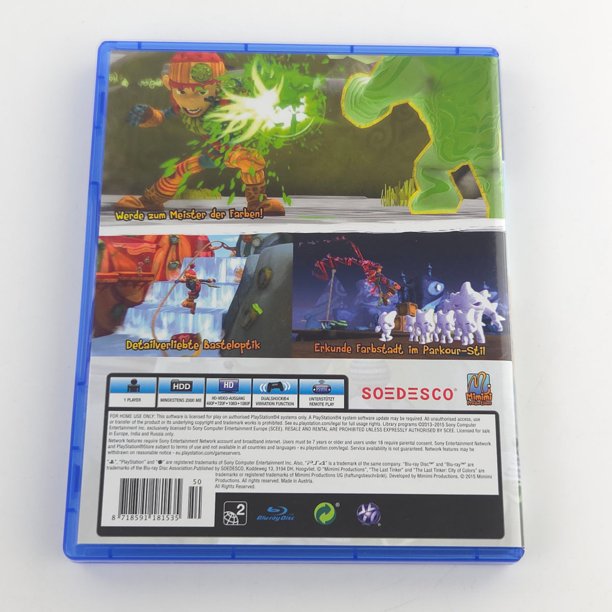 Sony Playstation 4 Spiel: The Last Tinker City of Colors - PS4 OVP (PAL DE)