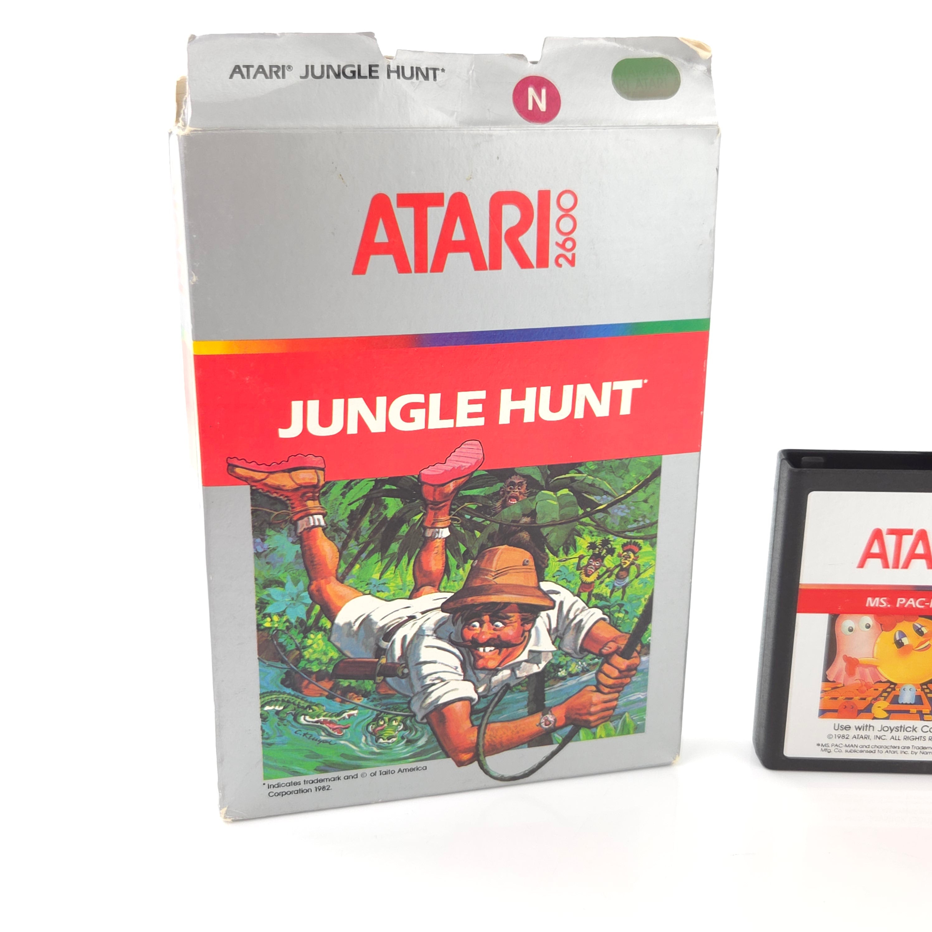 Atari 2600 Konsole 6 Spiele Controller Gut