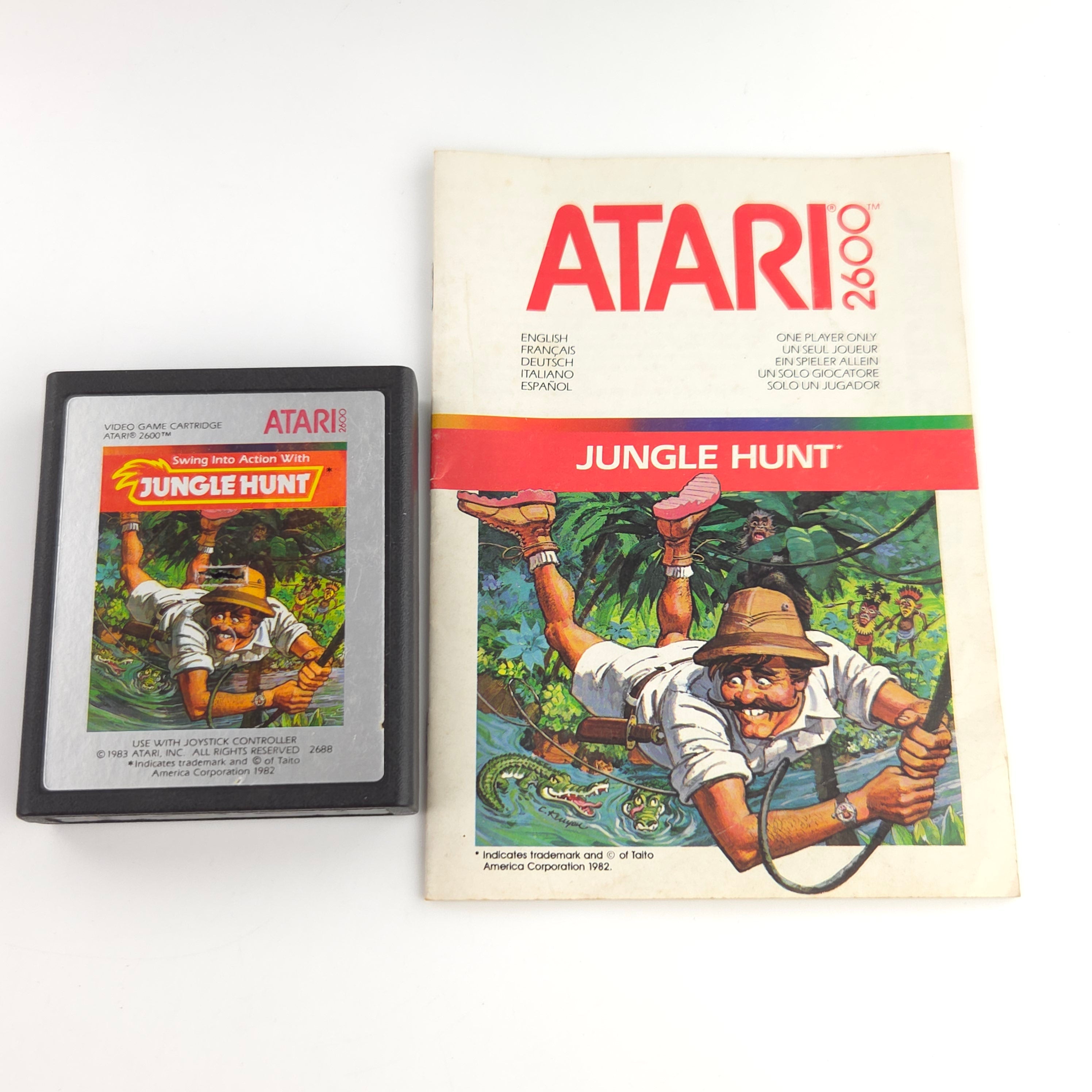 Atari 2600 Konsole 6 Spiele Controller Gut
