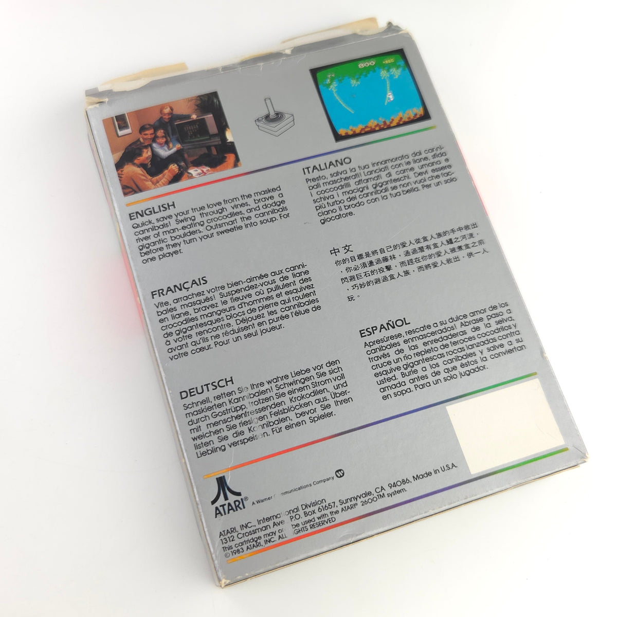 Atari 2600 Konsole 6 Spiele Controller Gut