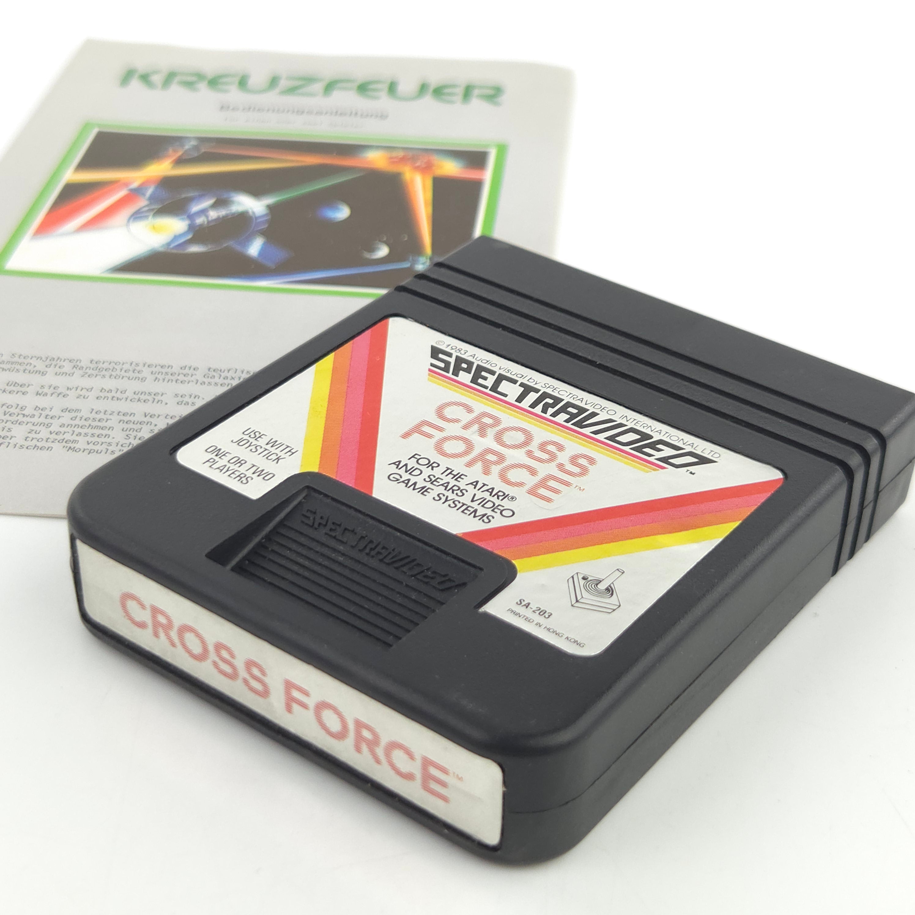 Atari 2600 Spiel Cross Force Modul Anleitung Spectravideo