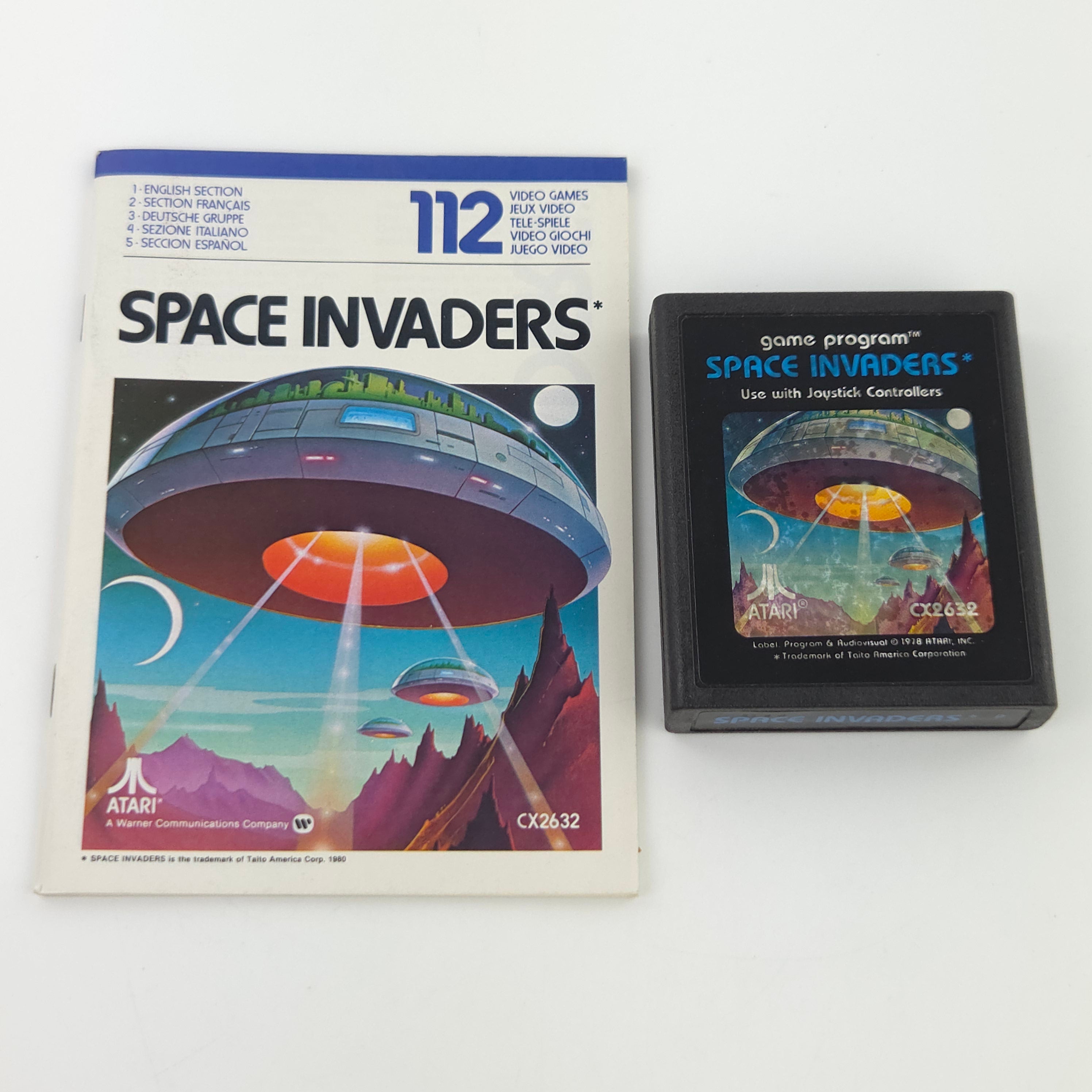 Atari 2600 Spiel Space Invaders VCS Modul Anleitung PAL