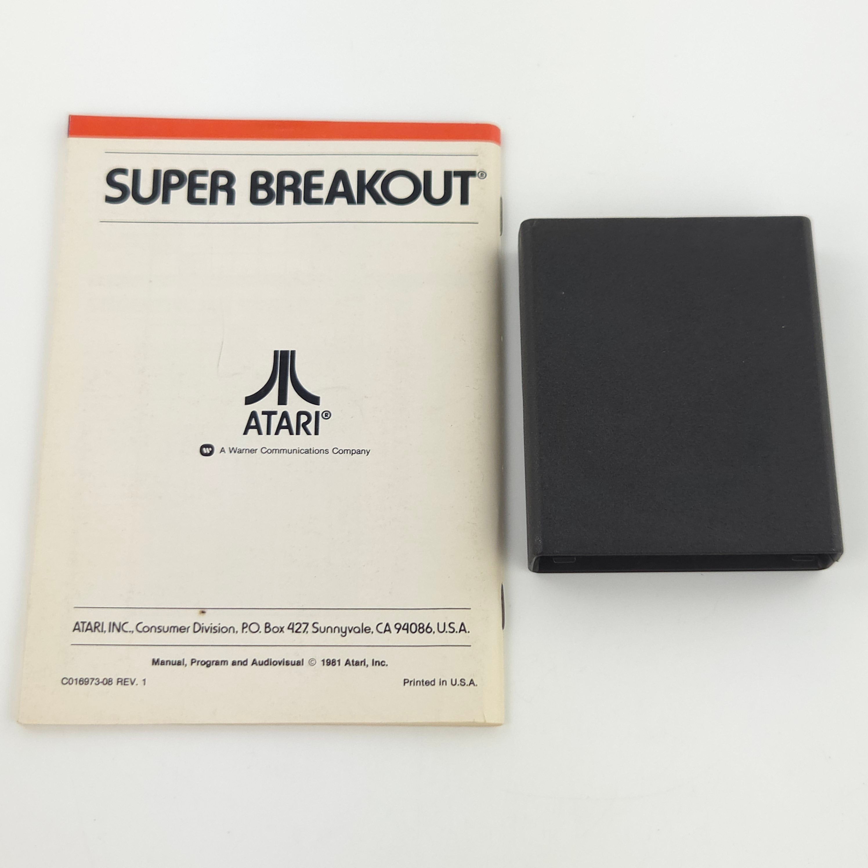 Atari 2600 Spiel Super Breakout VCS Modul Anleitung PAL