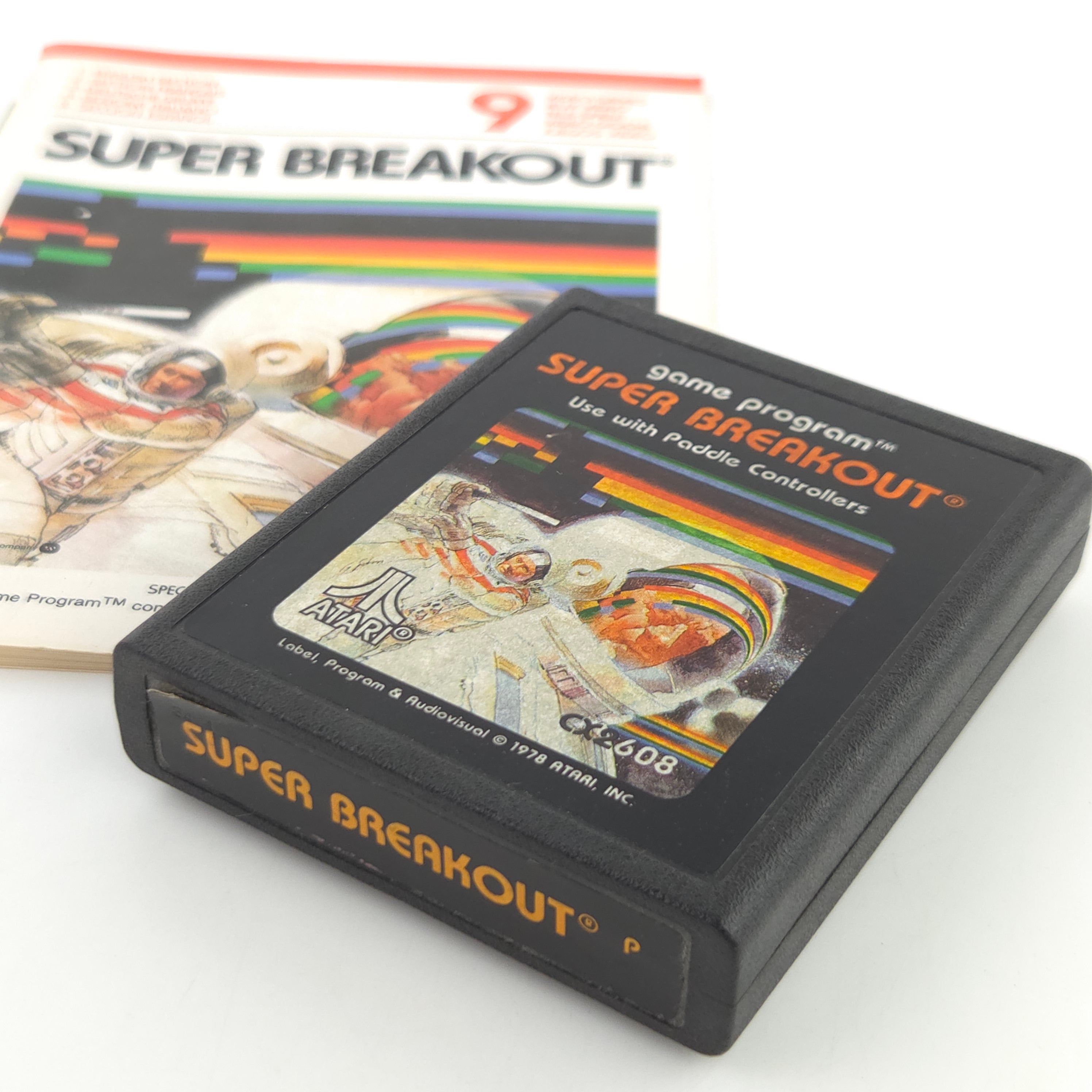 Atari 2600 Spiel Super Breakout VCS Modul Anleitung PAL
