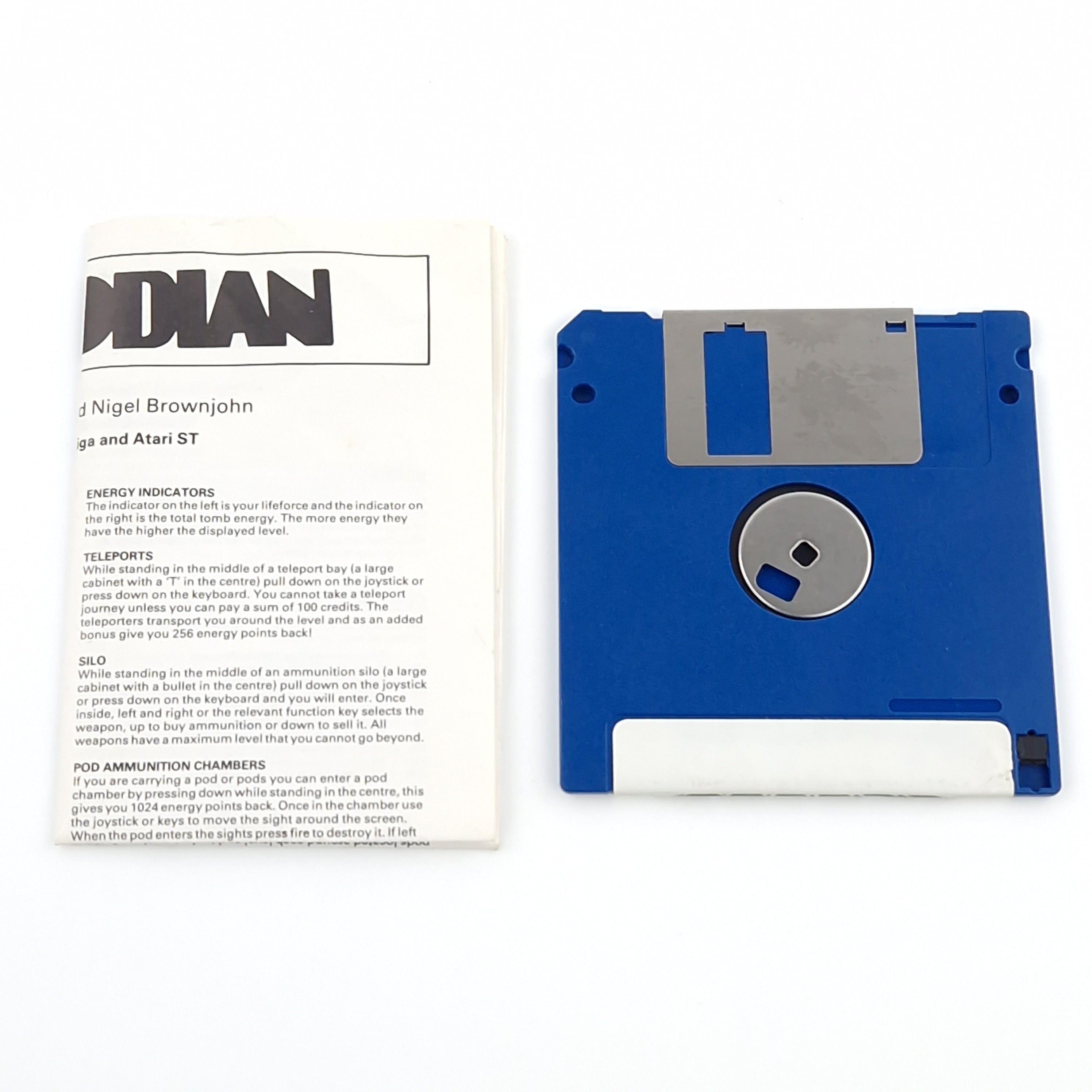 Atari ST Spiel – Custodian Diskette OVP Anleitung