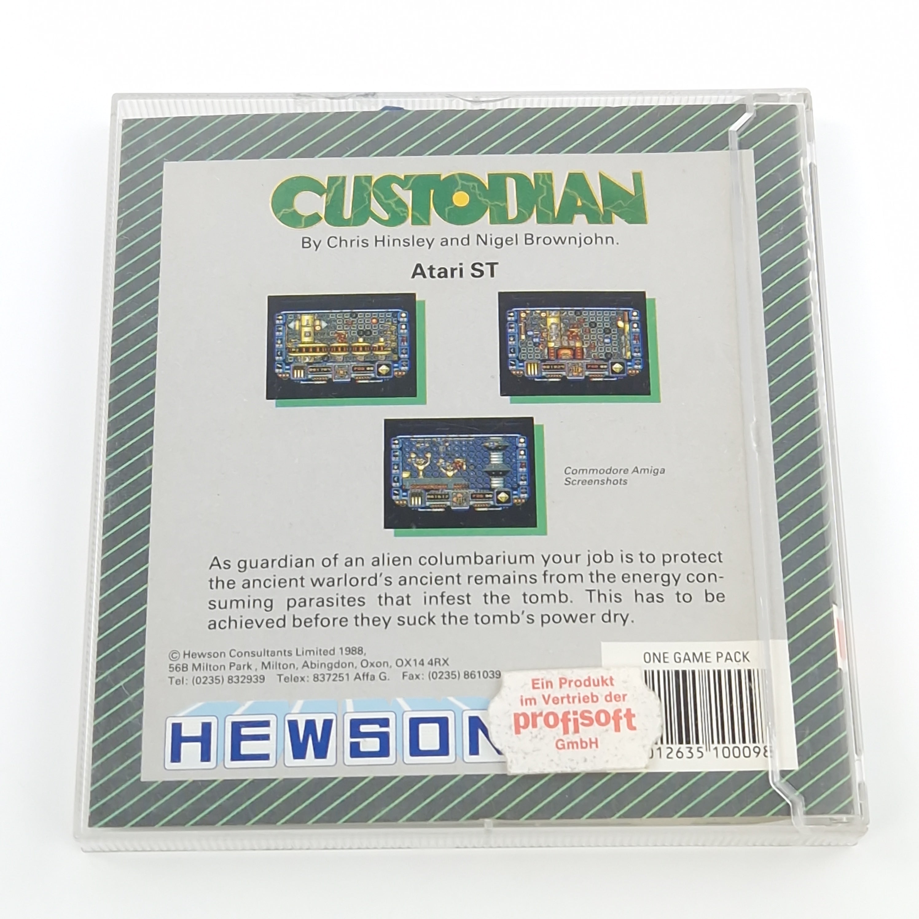 Atari ST Spiel – Custodian Diskette OVP Anleitung