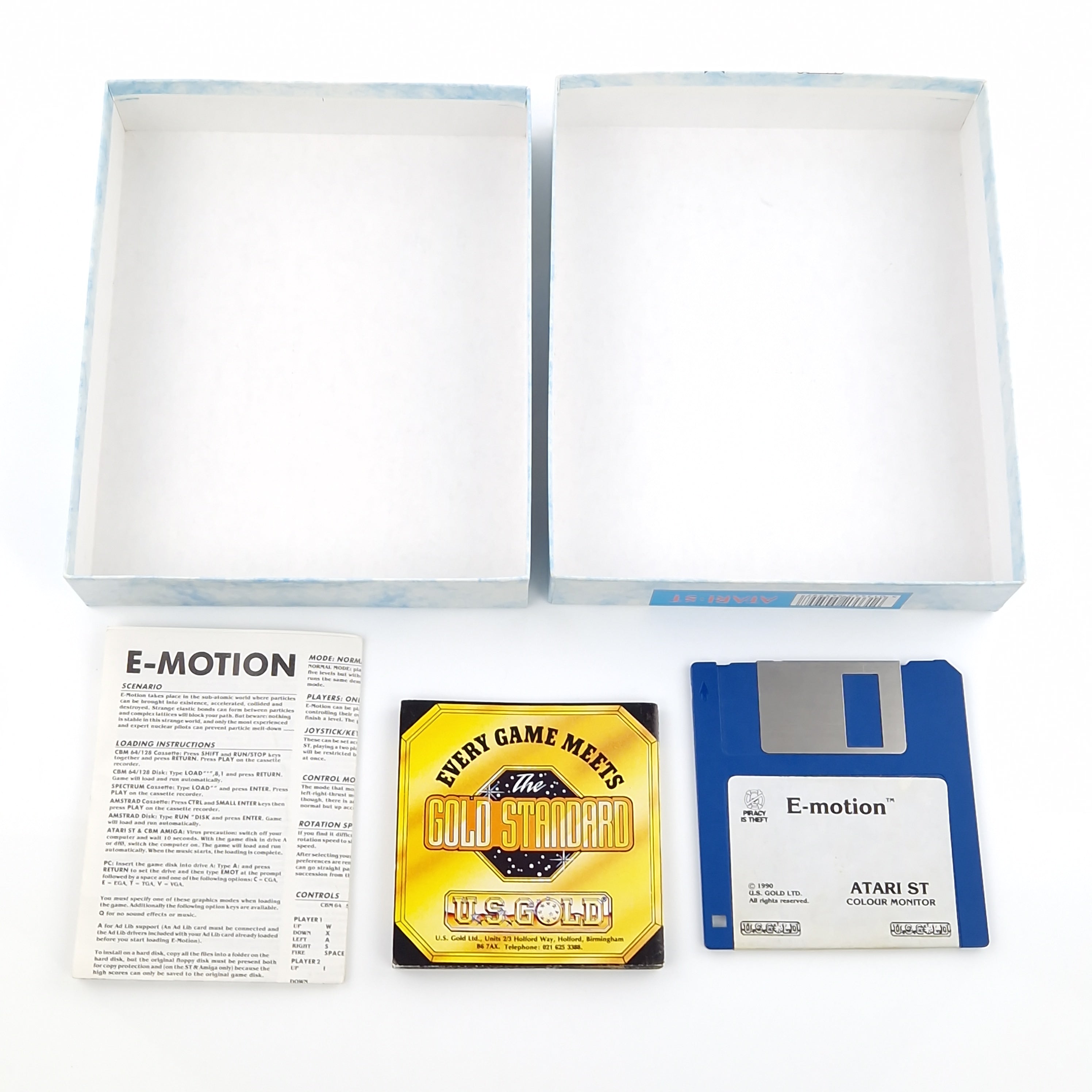 Atari ST Spiel – E-Motion Diskette OVP Anleitung