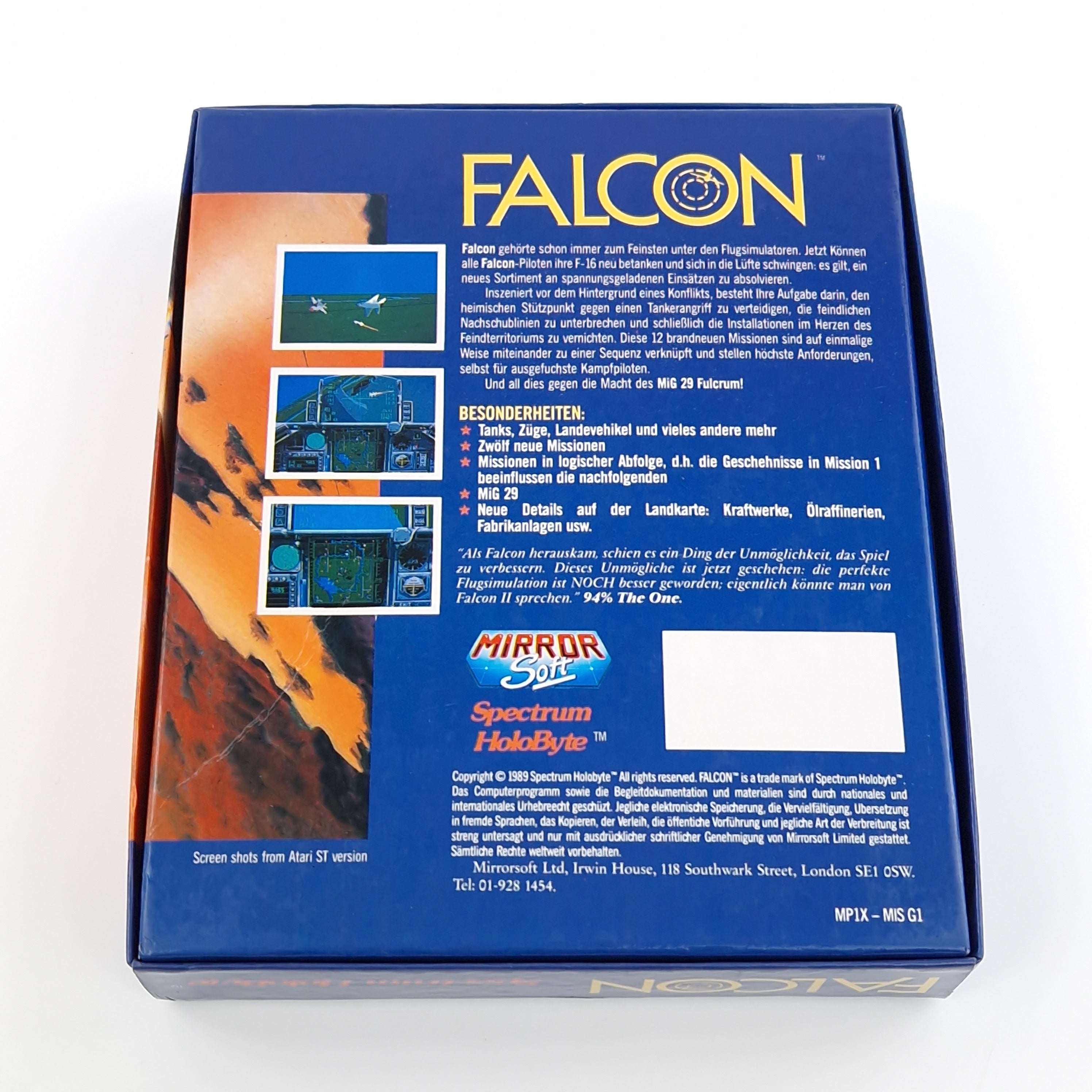 Atari ST Spiel – Falcon The Mission Disks Vol. 1 OVP
