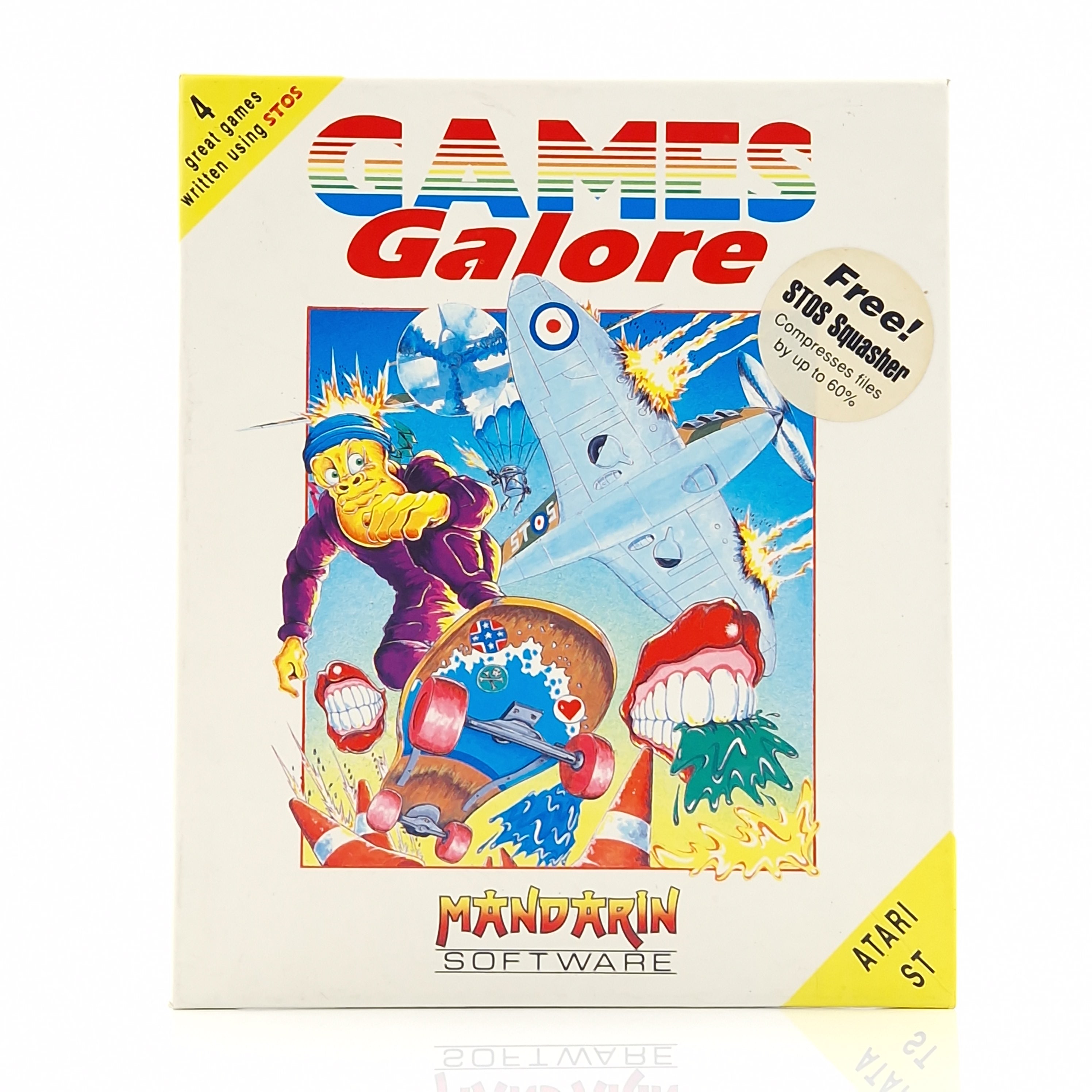 Atari ST Spiel – Games Galore Diskette OVP Mandarin Software