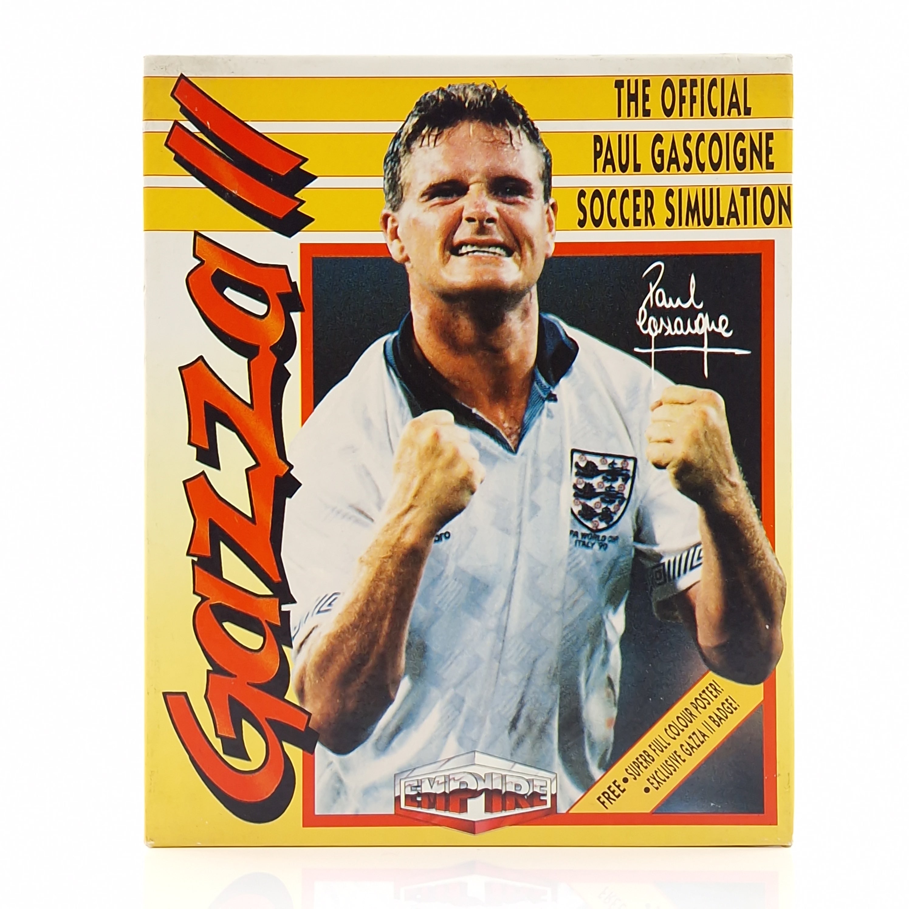 Atari ST Spiel – Gazza II OVP Anleitung Poster Button