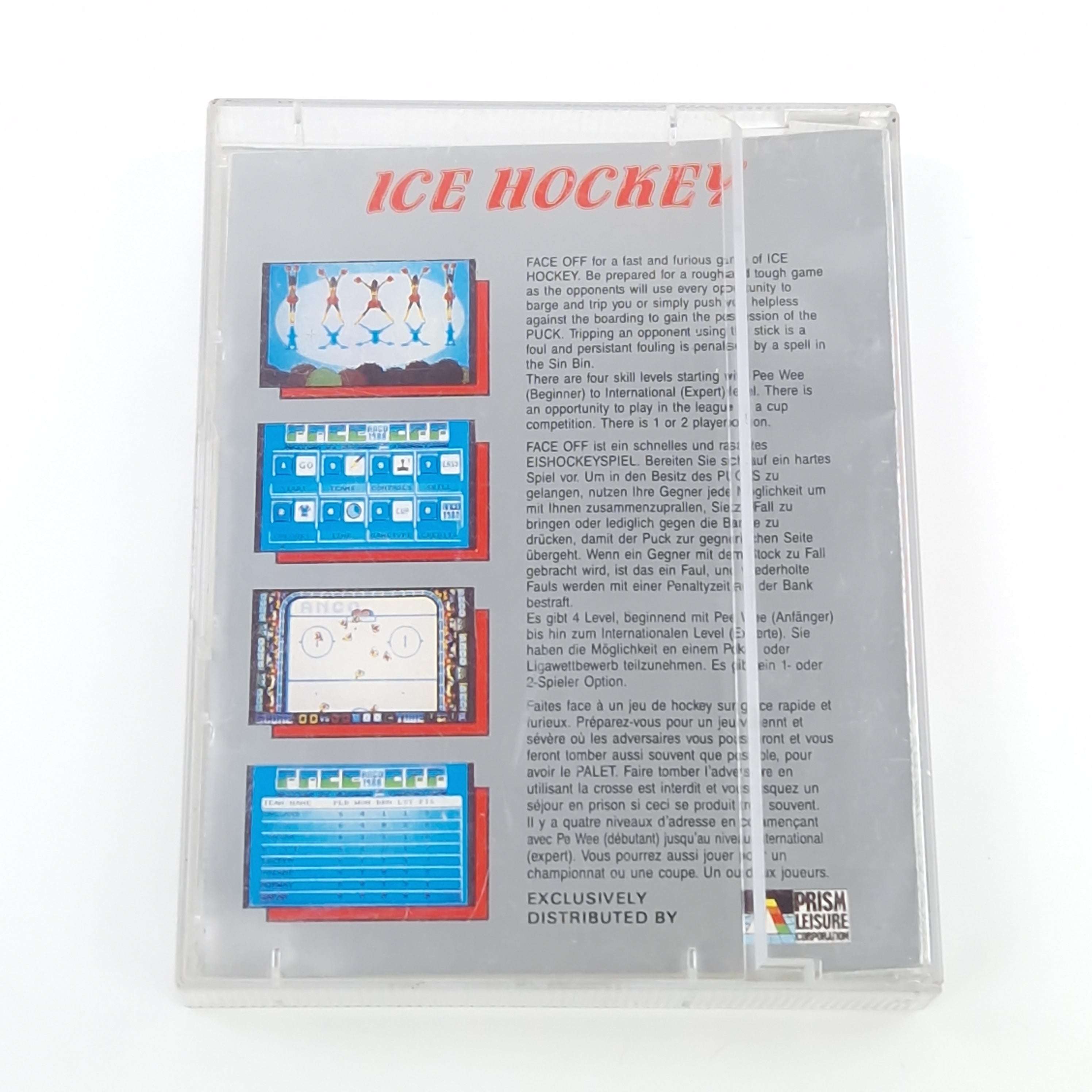 Atari ST Spiel – Ice Hockey Face Off Disk Jewel Case OVP
