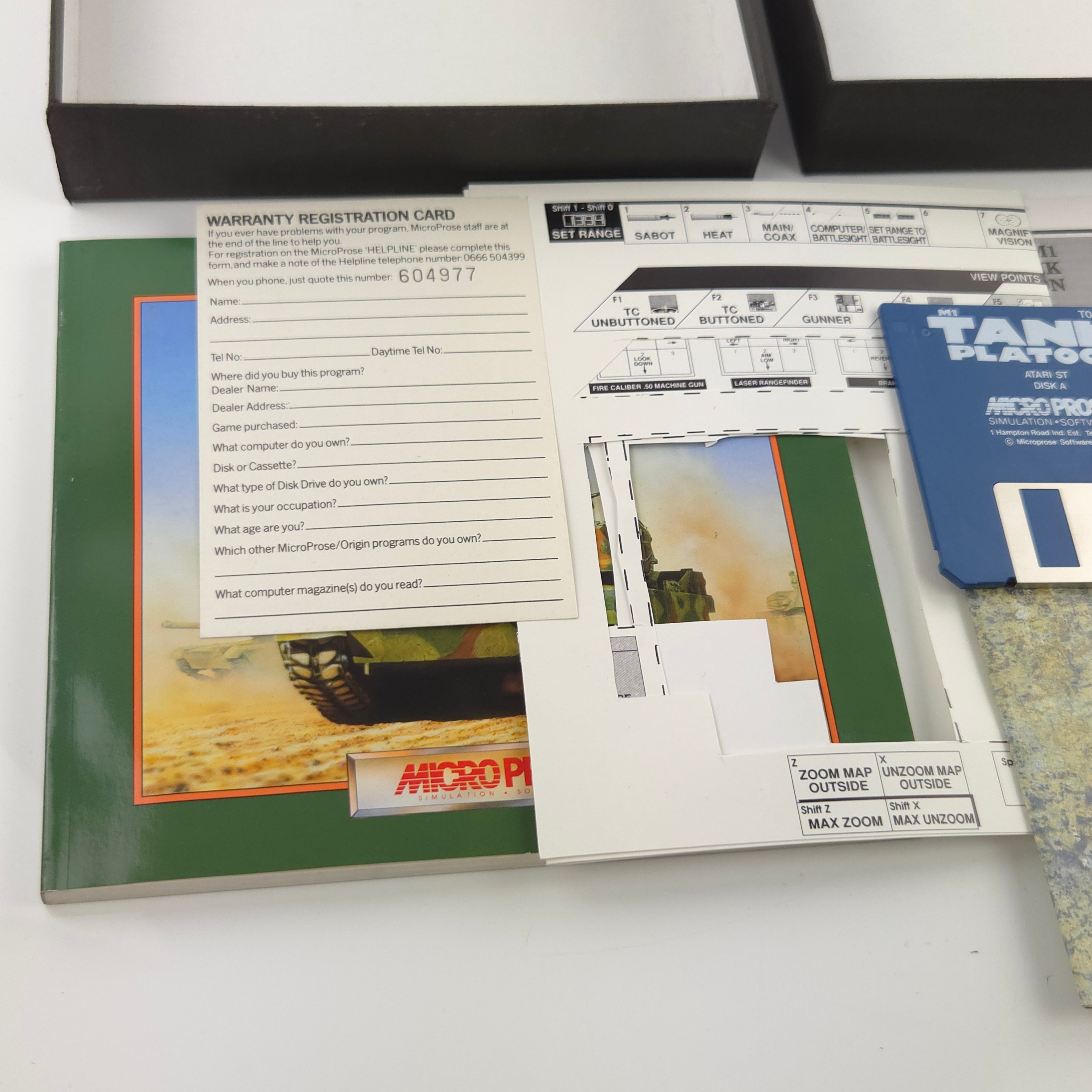 Atari ST Spiel – MI Tank Platoon OVP Diskette Anleitung