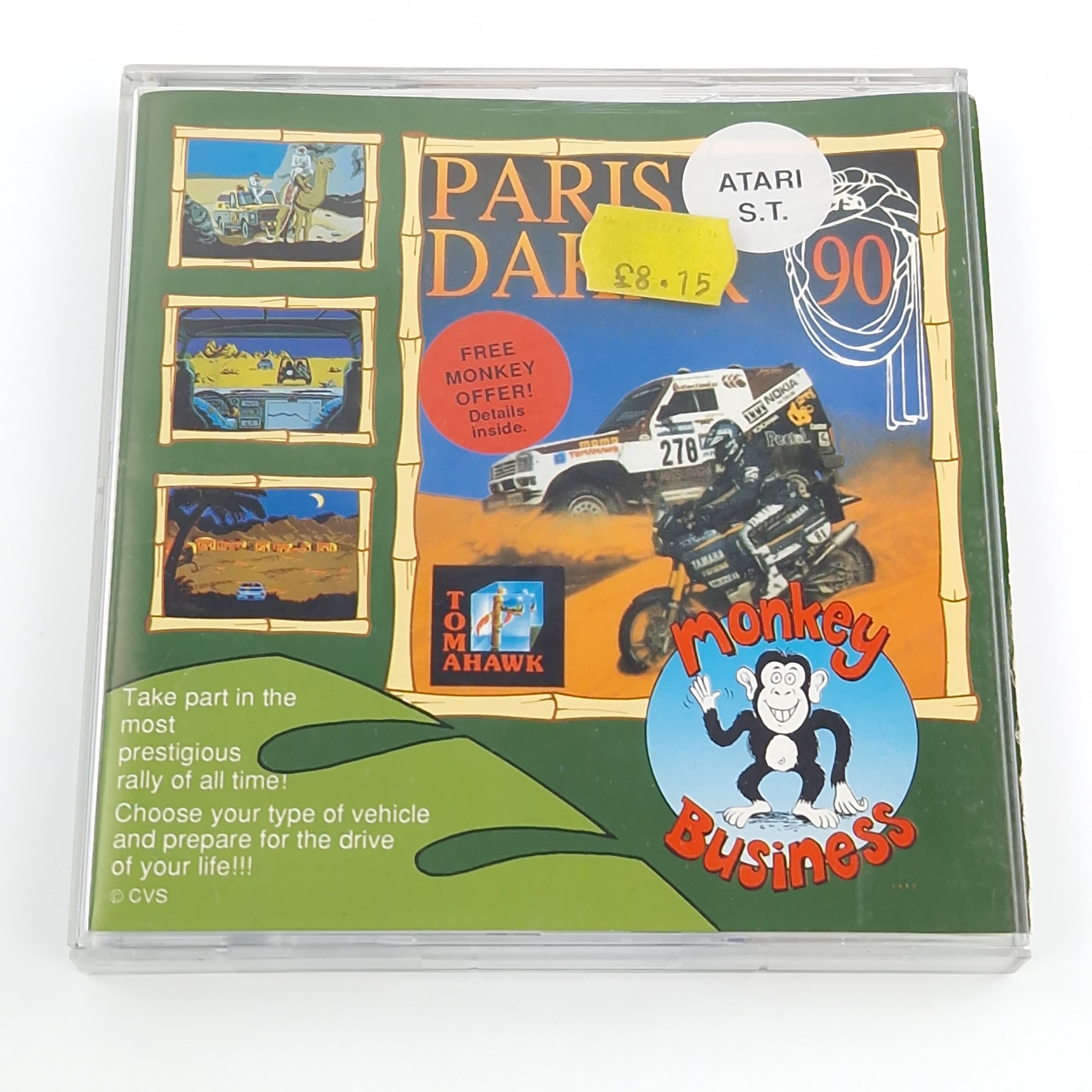 Atari ST Spiel – Paris Dakar (OVP Diskette Amiga)