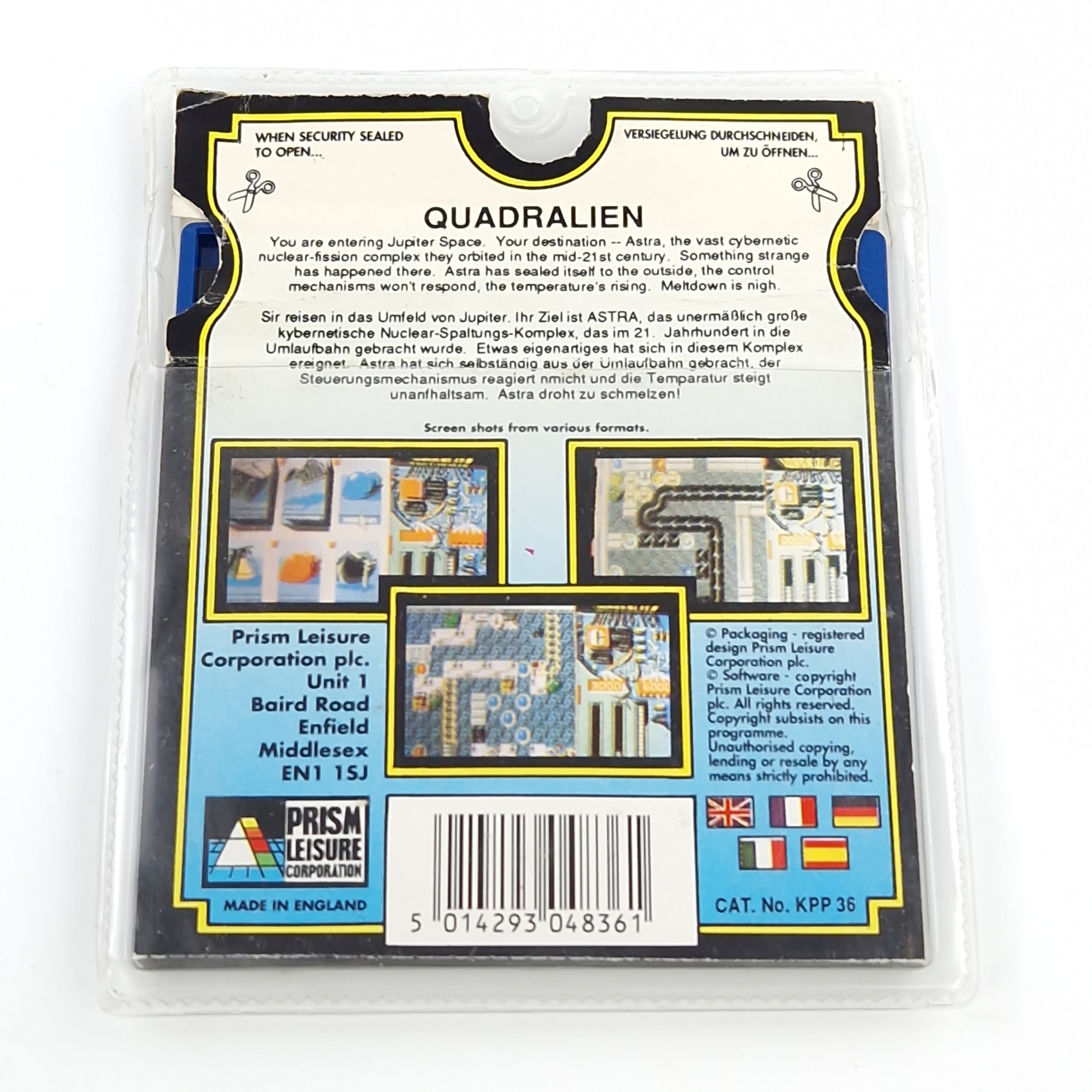 Atari ST Spiel – Quadralien Pocket Power Collection OVP