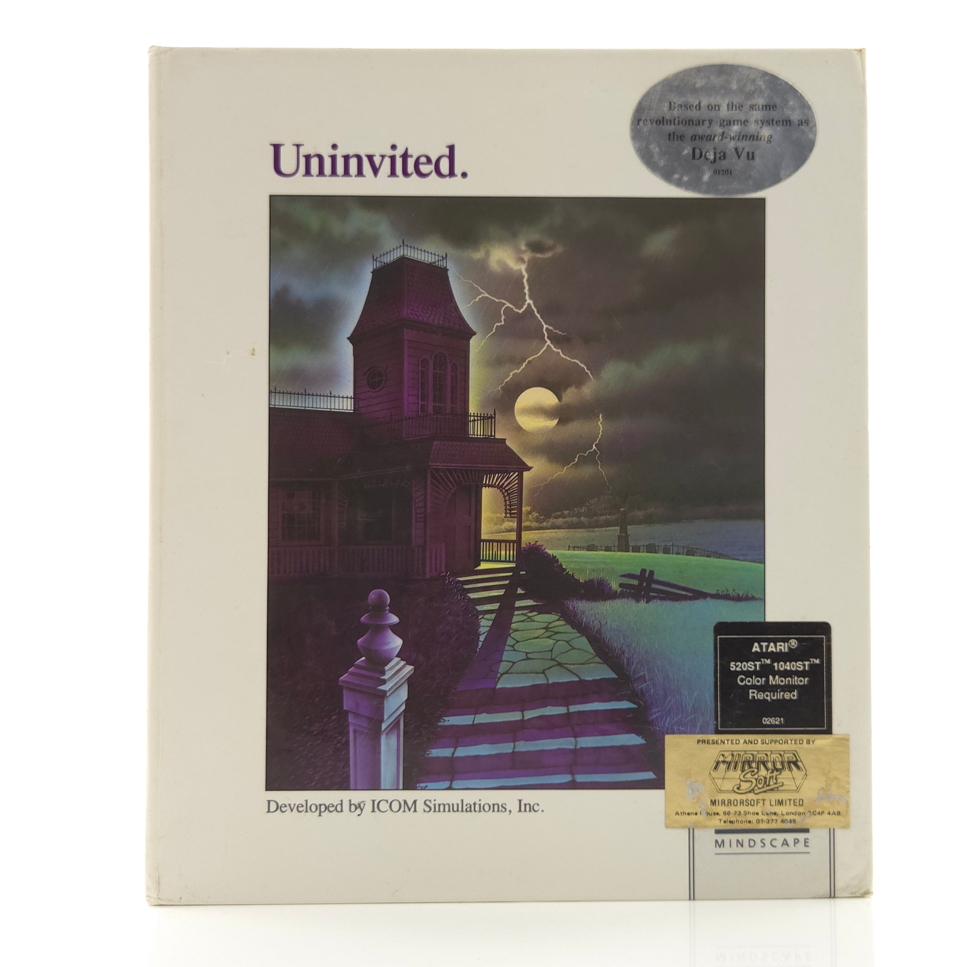 Atari ST Spiel – Uninvited Big Box Mirror Soft OVP
